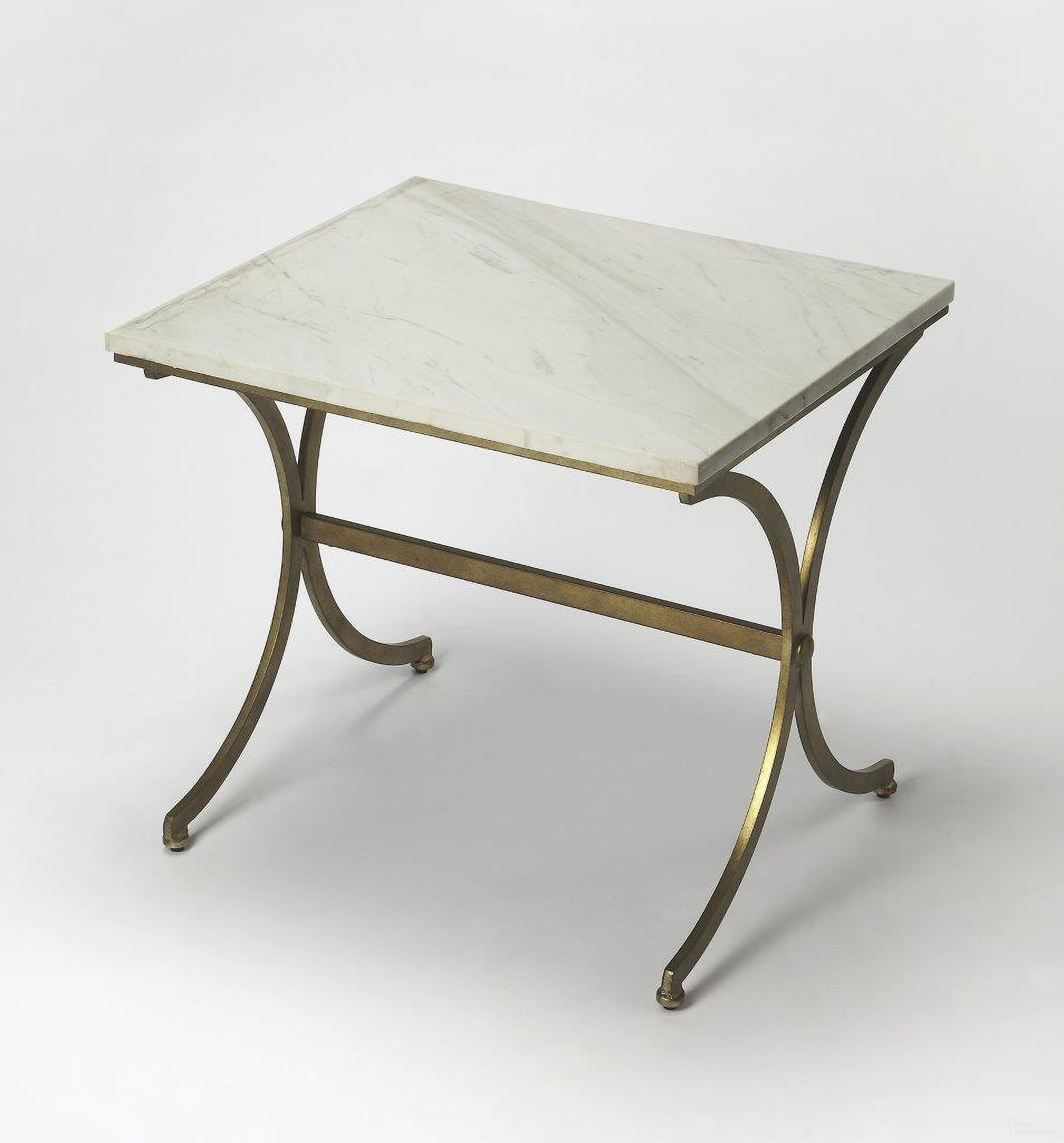 The appearance of Butler Pamina Marble Accent Table designed by Butler Specialty Company in the modern / contemporary interior design. This gold piece of furniture was selected by 1StopBedrooms from Loft Collection to add a touch of cosiness and style into your home. Sku: 9323355. Material: Marble.