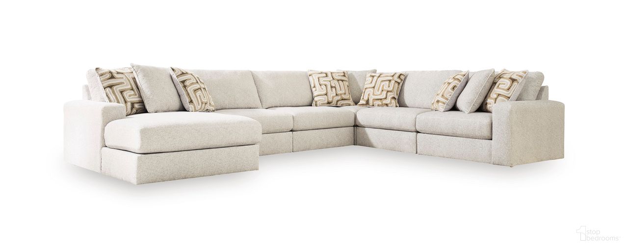 Butler Pier 6-Piece Sectional with LAF Chaise In Feather