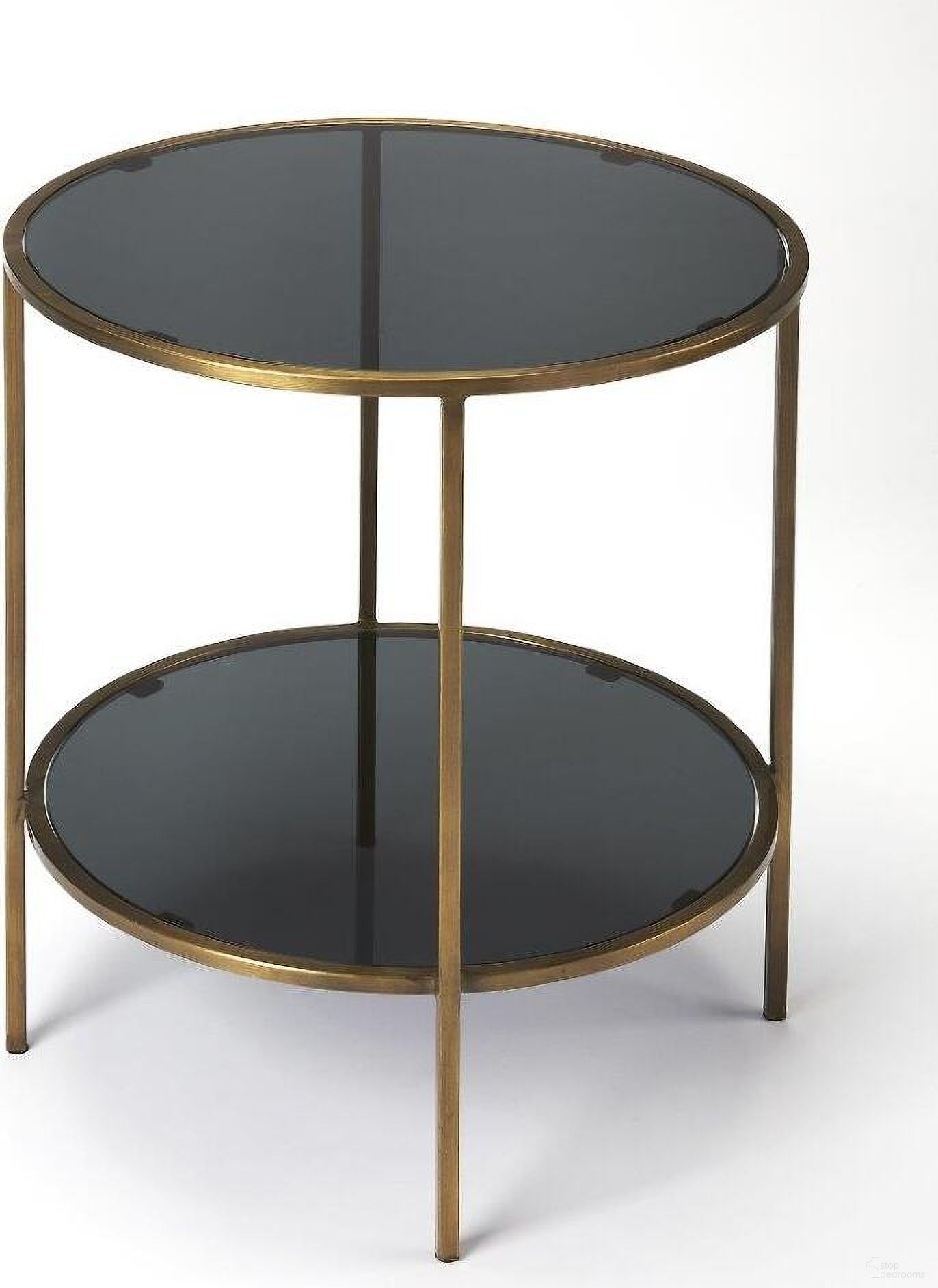 Butler Roxanne Iron and Glass End Table
