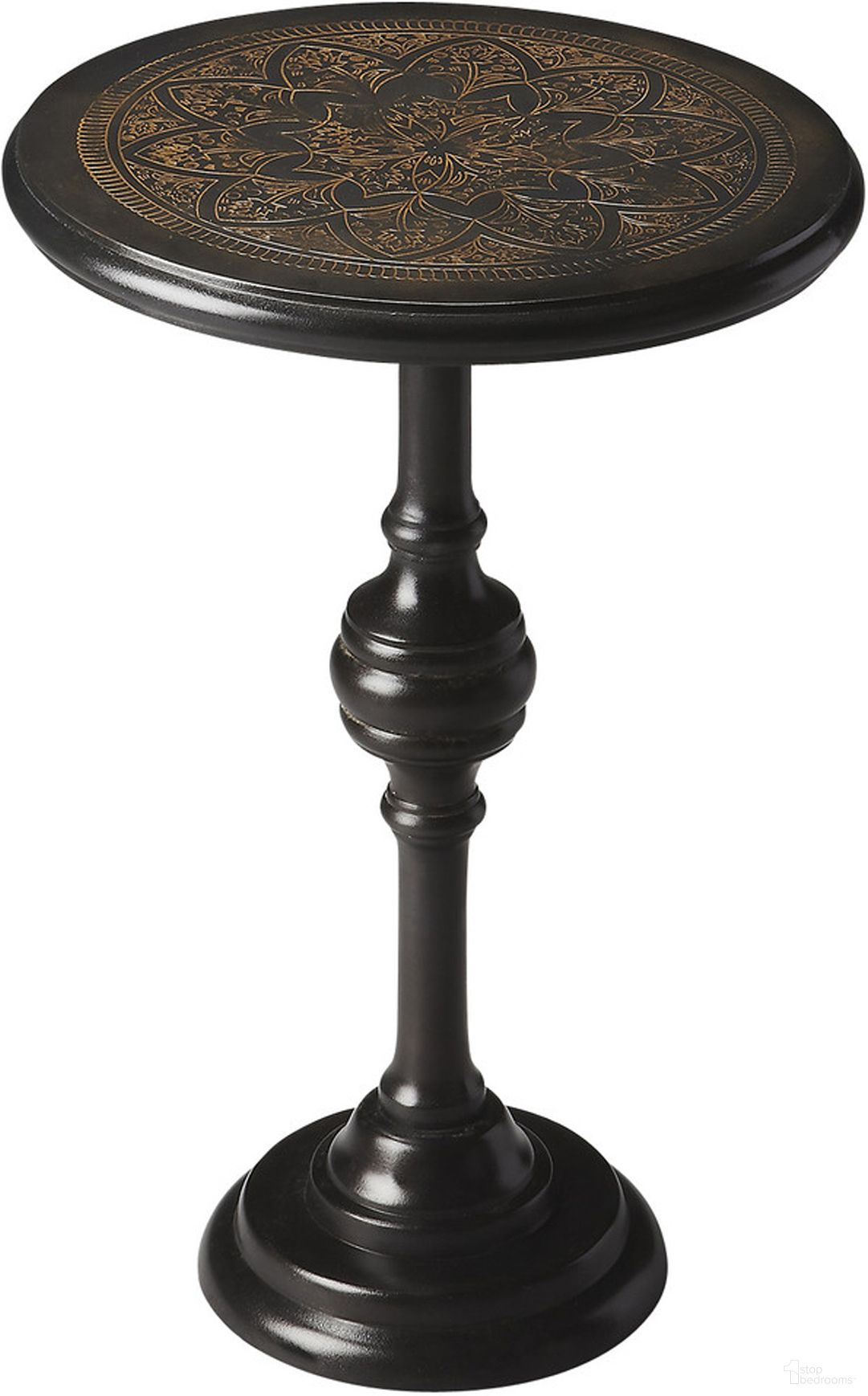 The appearance of Butler Selma Metal Accent Table designed by Butler Specialty Company in the traditional interior design. This black piece of furniture was selected by 1StopBedrooms from Metalworks Collection to add a touch of cosiness and style into your home. Sku: 4202025. Material: Aluminum.