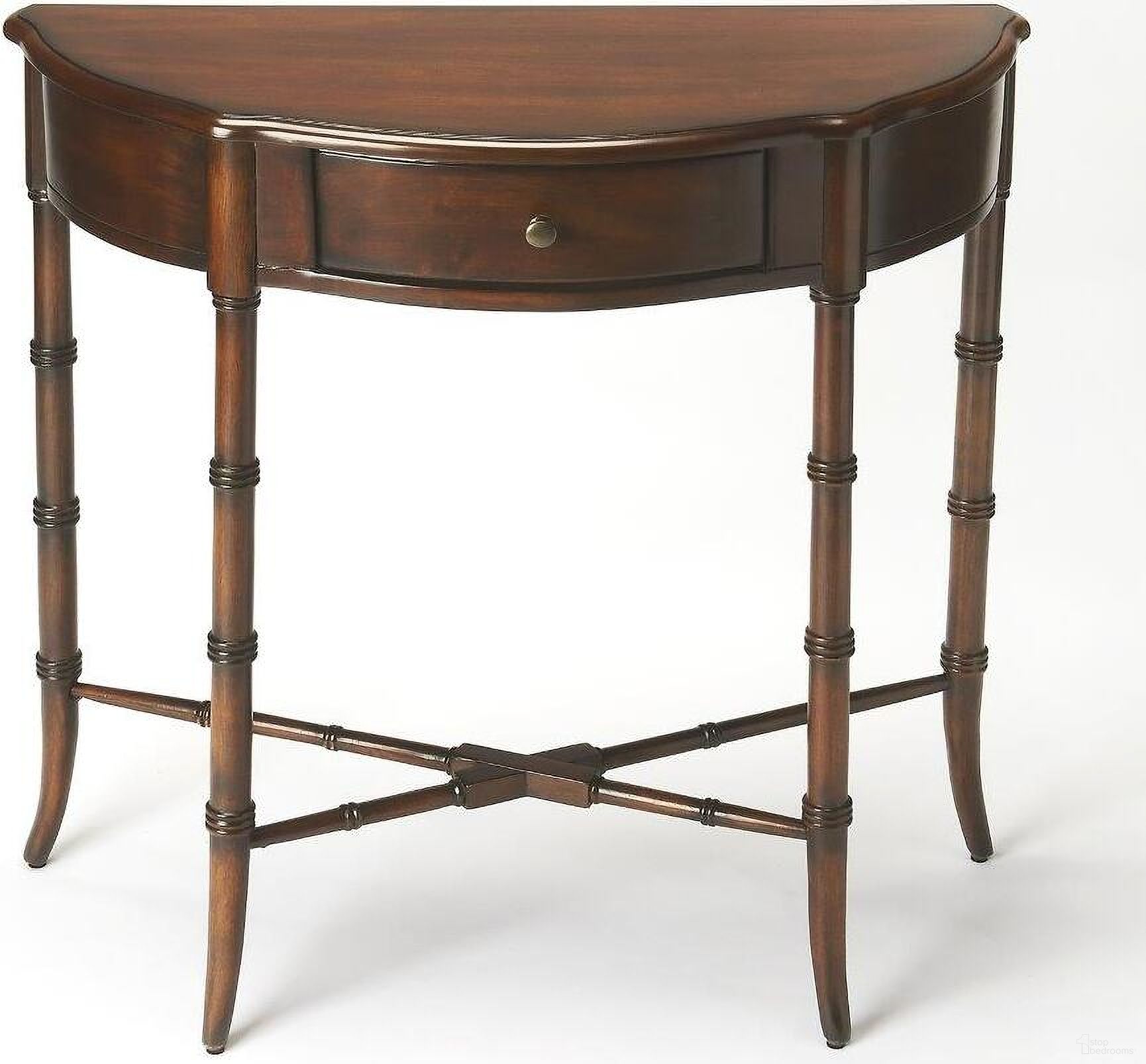 Butler Skilling Plantation Cherry Demilune Console Table
