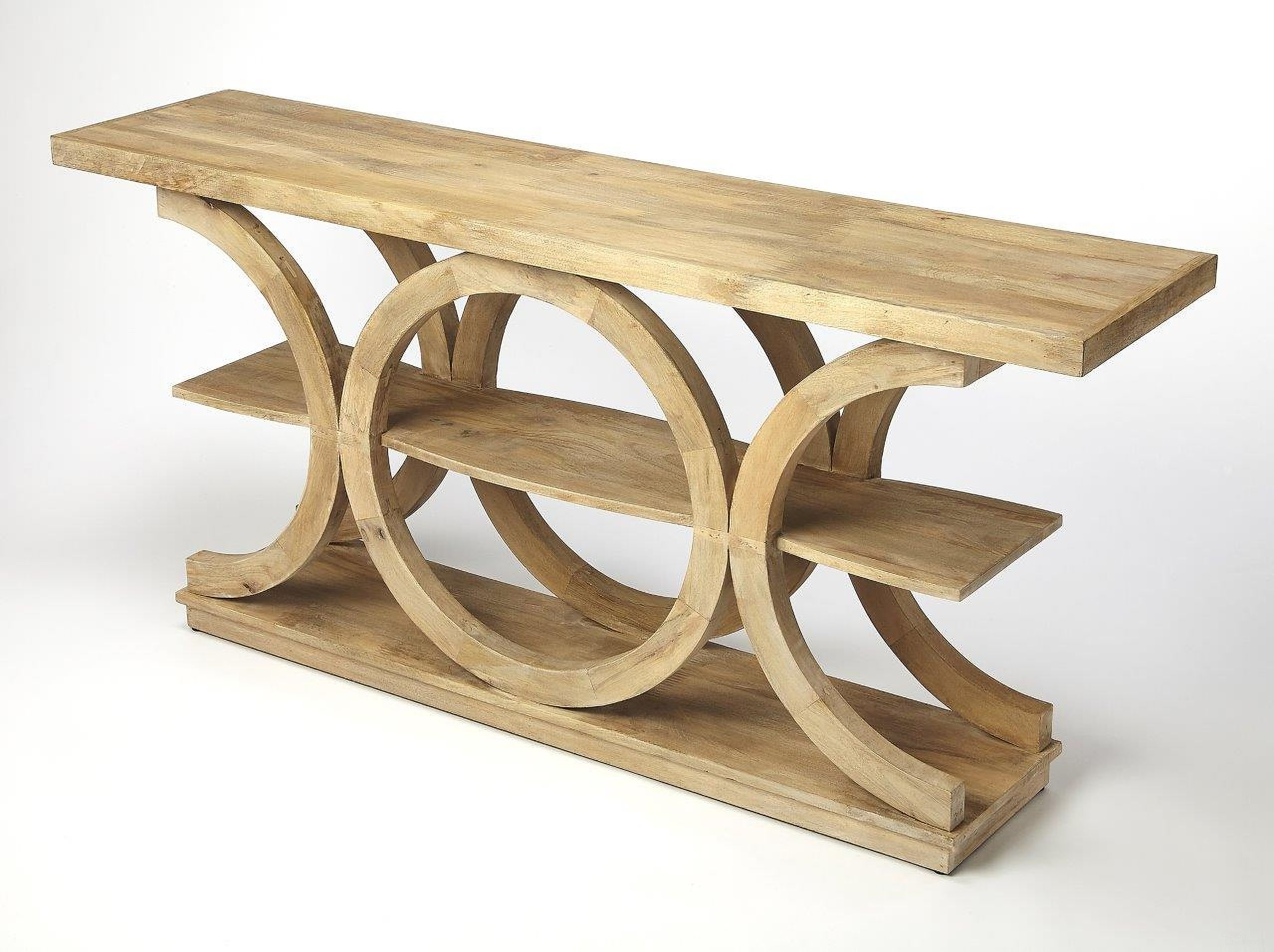 The appearance of Butler Stowe Rustic Modern Console Table designed by Butler Specialty Company in the modern / contemporary interior design. This natural piece of furniture  was selected by 1StopBedrooms from Loft Collection to add a touch of cosiness and style into your home. Sku: 5327312. Material: Wood.