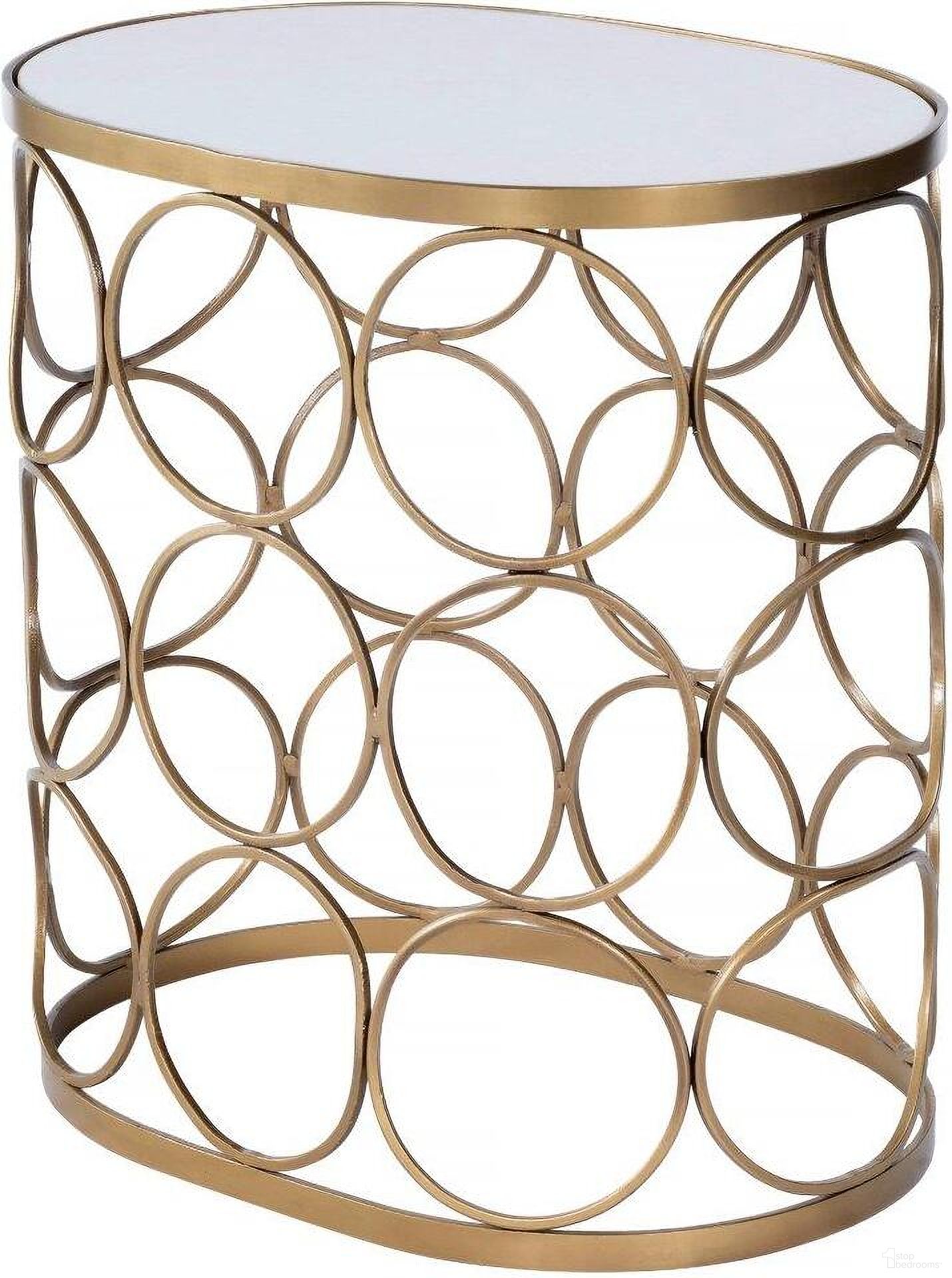 The appearance of Butler Talulah Oval Marble Accent Table designed by Butler Specialty Company in the modern / contemporary interior design. This gold piece of furniture was selected by 1StopBedrooms from Loft Collection to add a touch of cosiness and style into your home. Sku: 6123025. Material: Iron.
