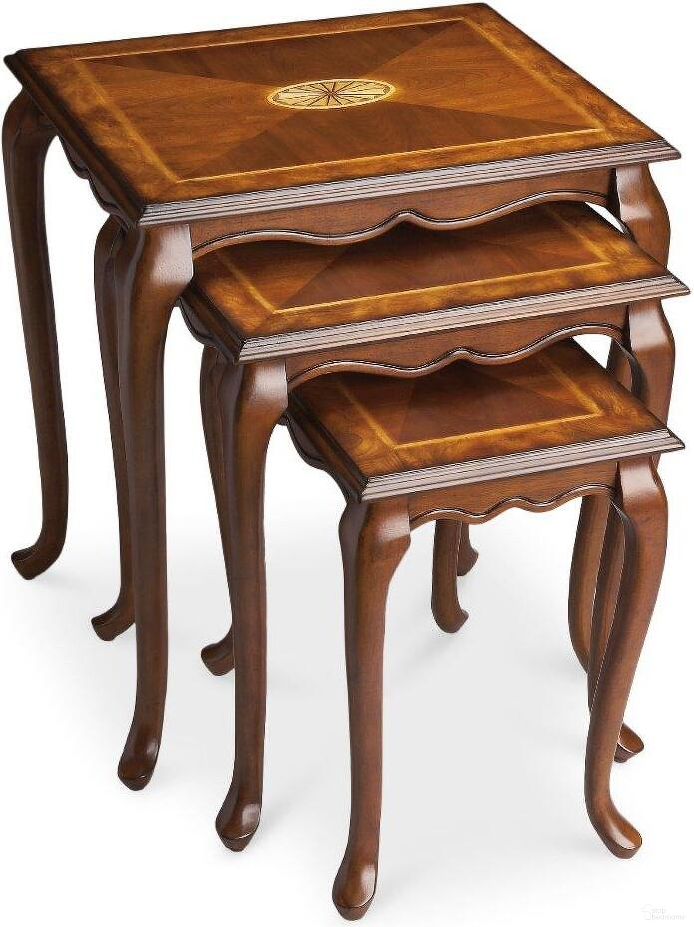 Butler Thatcher Olive Ash Burl Nest Of Tables