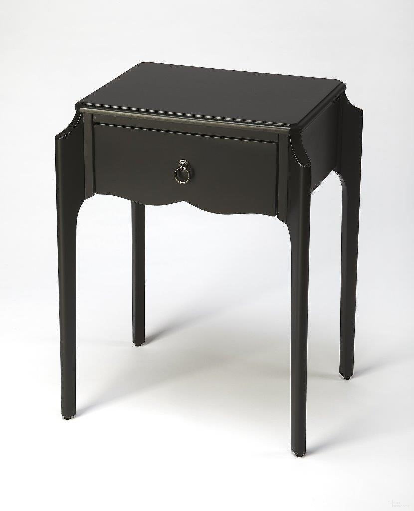 The appearance of Butler Wilshire Black Nightstand designed by Butler Specialty Company in the transitional interior design. This black piece of furniture was selected by 1StopBedrooms from Loft Collection to add a touch of cosiness and style into your home. Sku: 5321295. Material: Rubberwood.