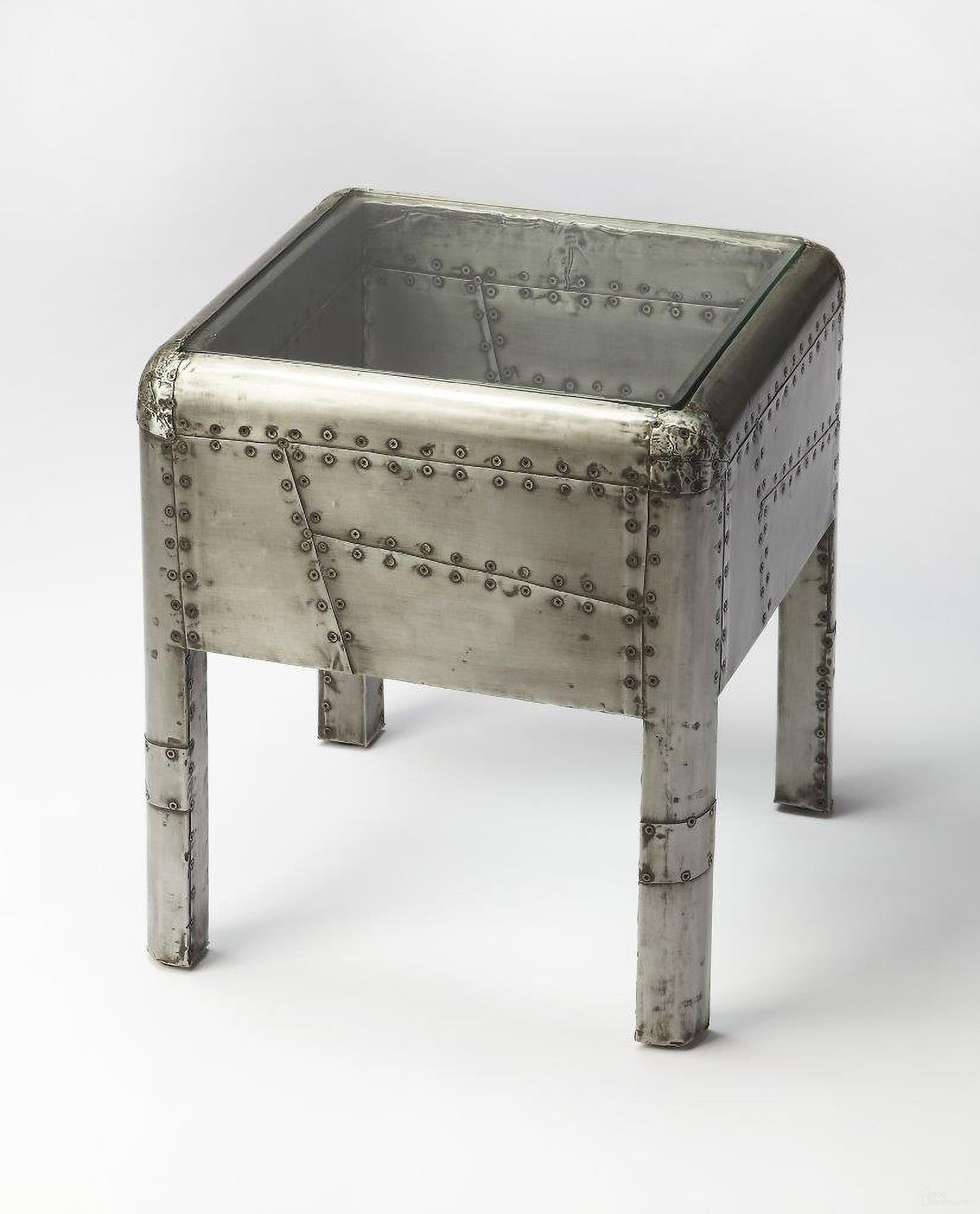 The appearance of Butler Yeager Aviator End Table designed by Butler Specialty Company in the modern / contemporary interior design. This gray piece of furniture was selected by 1StopBedrooms from Industrial Chic Collection to add a touch of cosiness and style into your home. Sku: 6121330. Material: Wood.