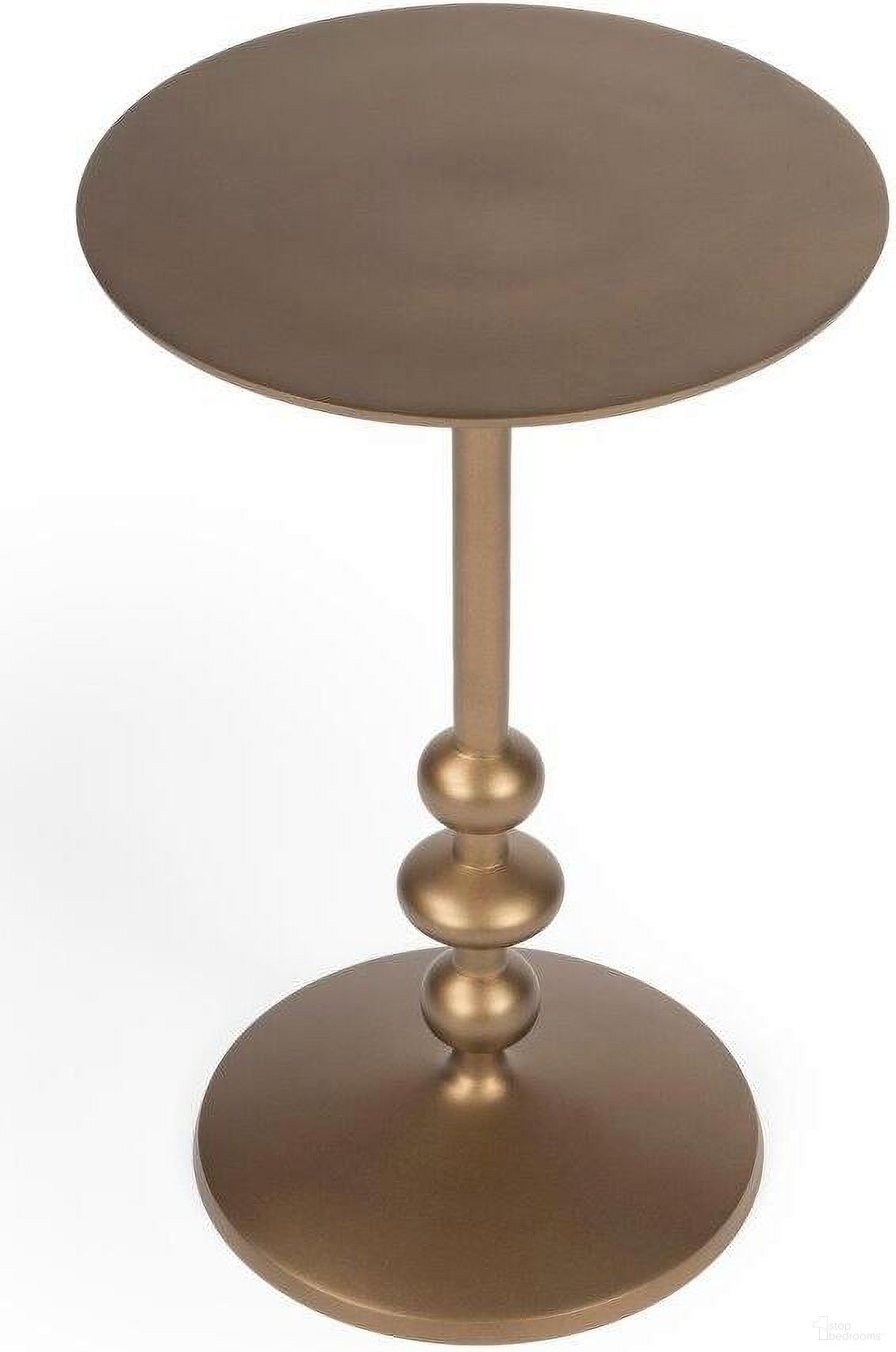 Butler Zora Bronze Iron Pedestal End Table