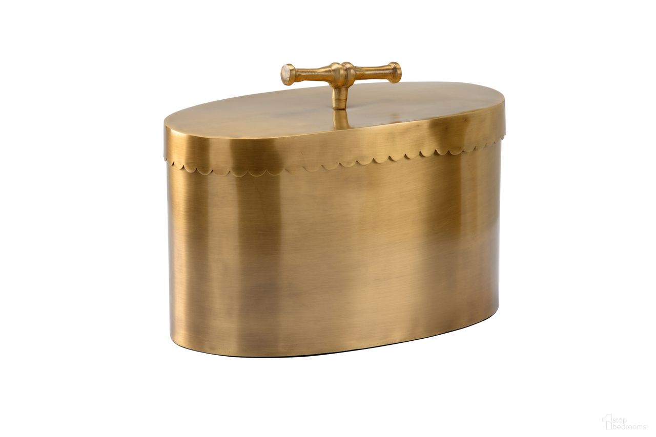 Buttercup Brass Box Large In Gold