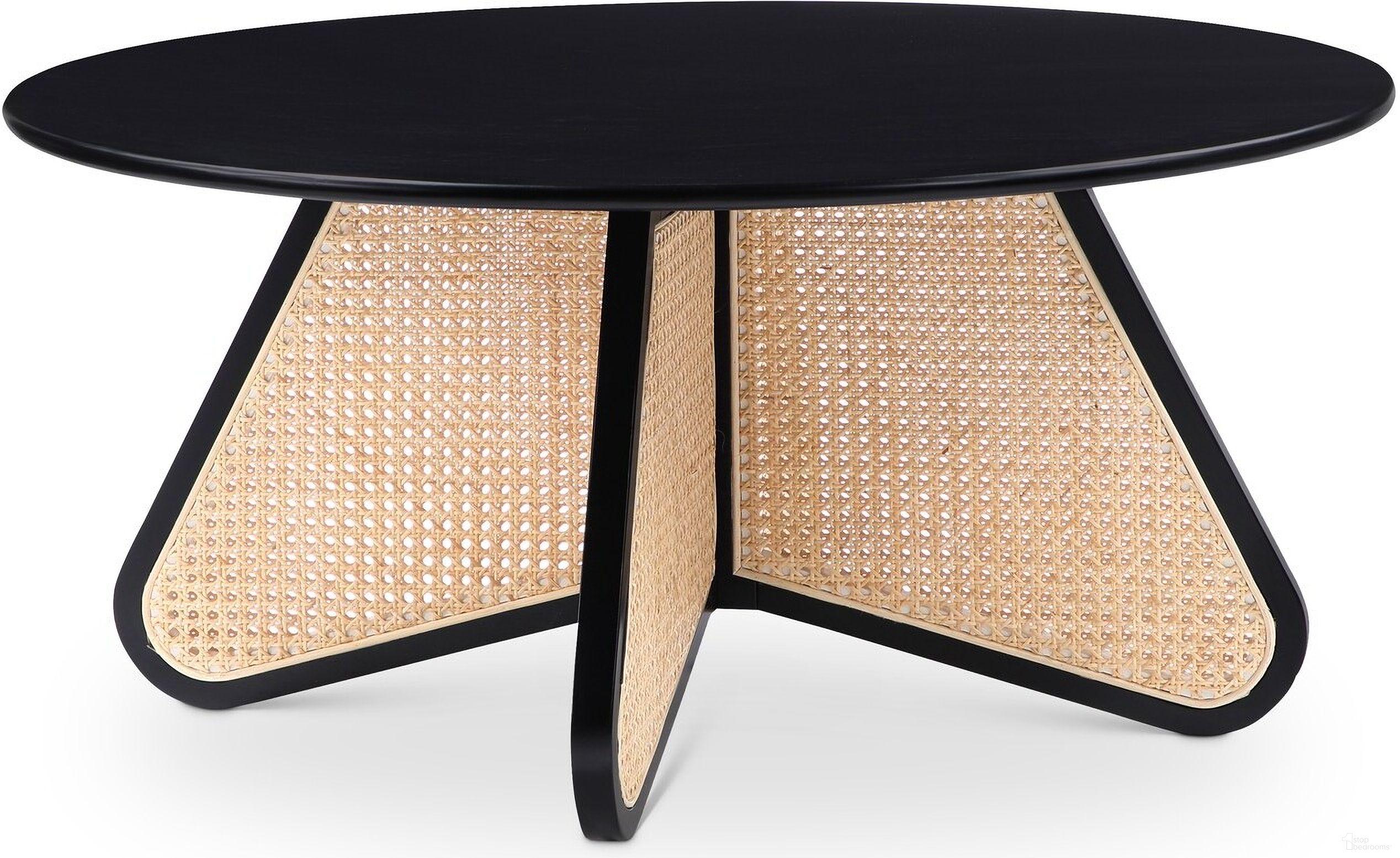The appearance of Butterfly Coffee Table In Black designed by Meridian in the transitional interior design. This black piece of furniture  was selected by 1StopBedrooms from Butterfly Collection to add a touch of cosiness and style into your home. Sku: 208Black-CT. Material: Rubberwood.