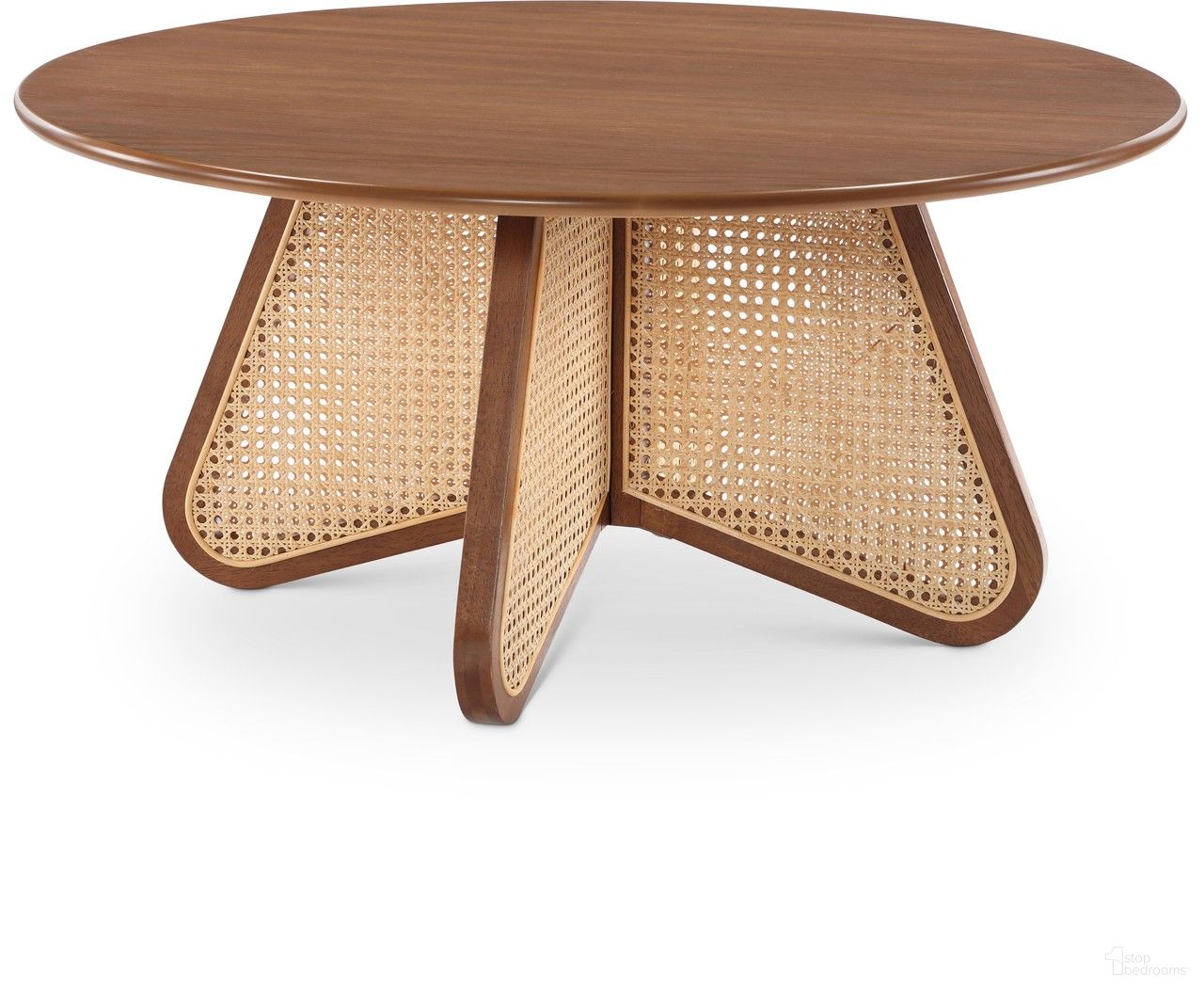 The appearance of Butterfly Coffee Table In Walnut designed by Meridian in the transitional interior design. This walnut piece of furniture was selected by 1StopBedrooms from Butterfly Collection to add a touch of cosiness and style into your home. Sku: 208Walnut-CT. Material: Rubberwood.