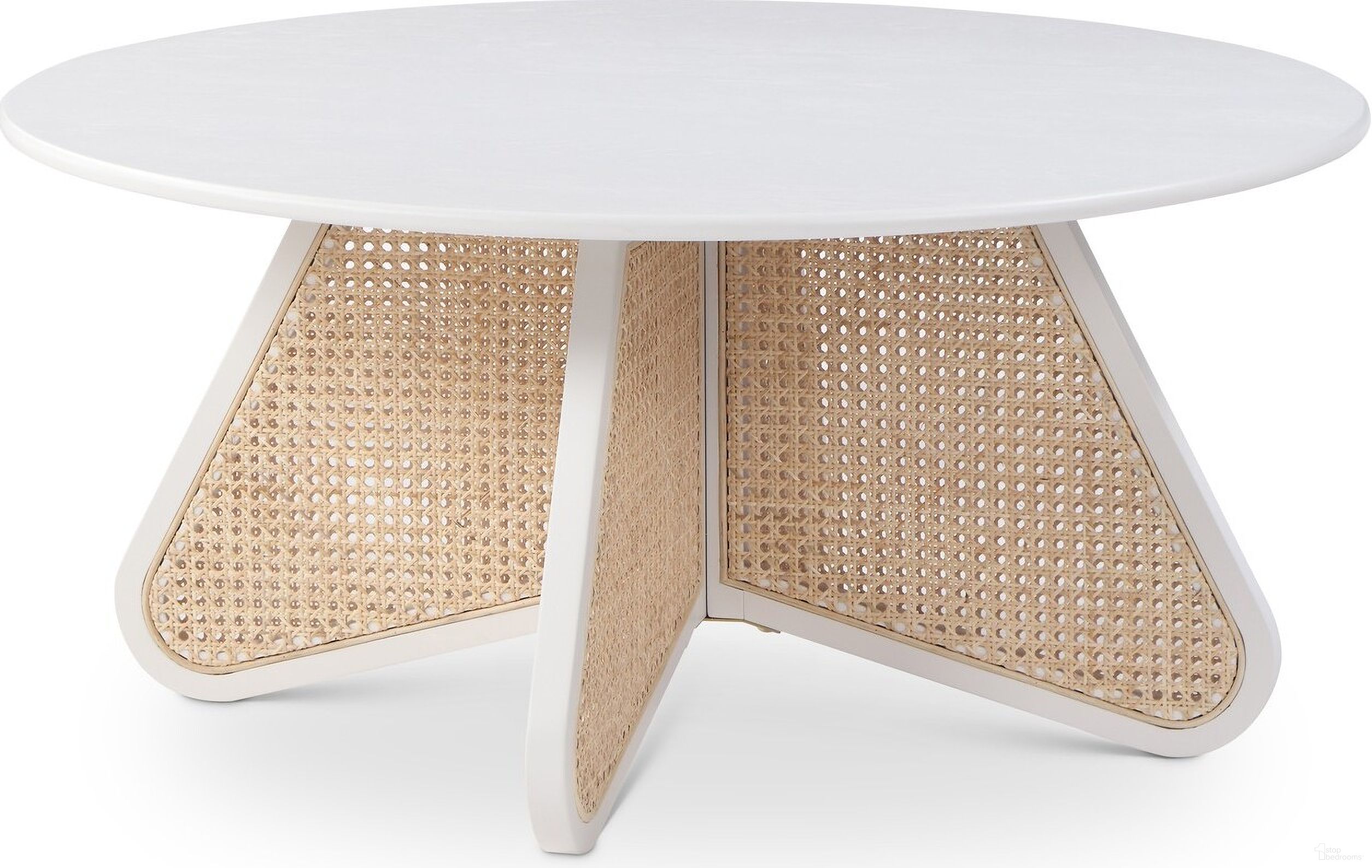 The appearance of Butterfly Coffee Table In White designed by Meridian in the transitional interior design. This white piece of furniture was selected by 1StopBedrooms from Butterfly Collection to add a touch of cosiness and style into your home. Sku: 208White-CT. Material: Rubberwood.