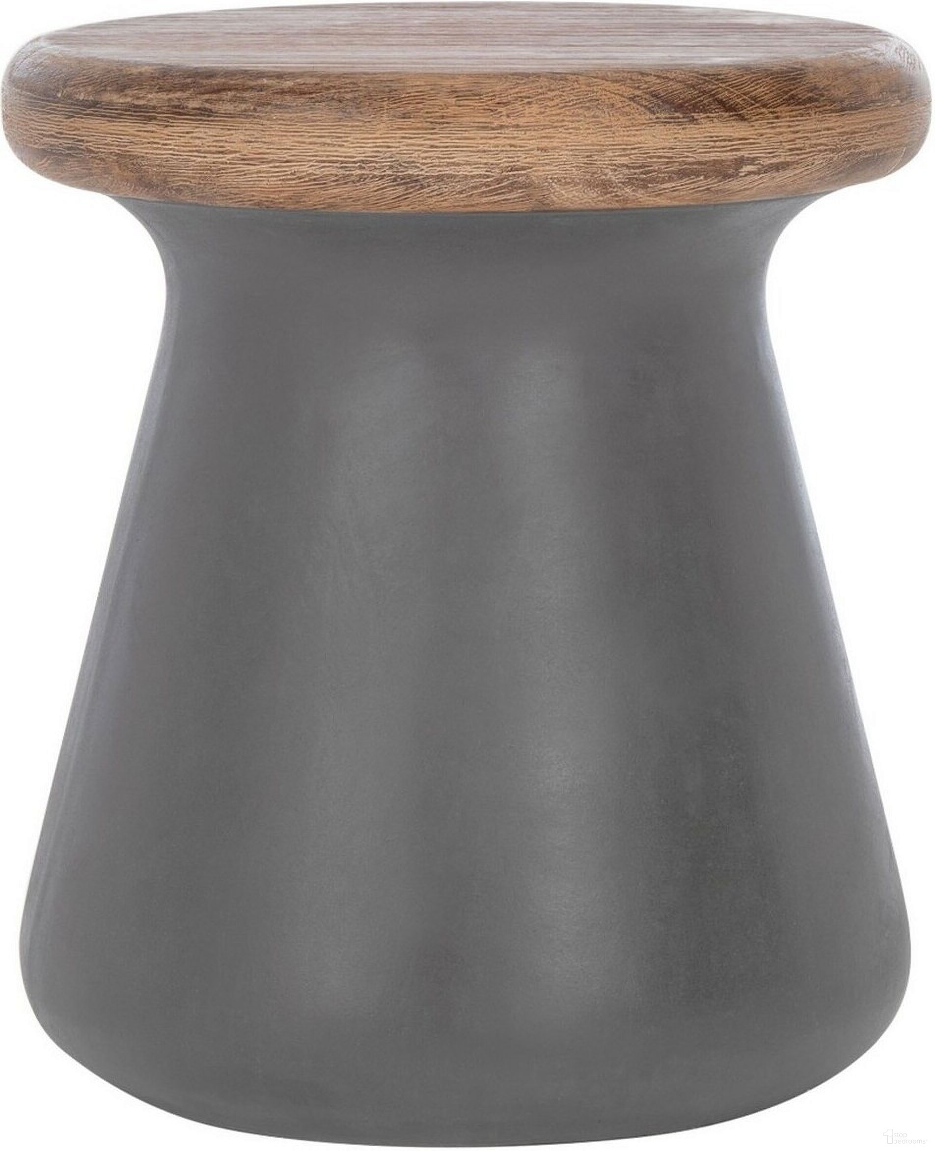 The appearance of Button Dark Grey Concrete Accent Table designed by Safavieh in the modern / contemporary interior design. This dark grey piece of furniture  was selected by 1StopBedrooms from Button Collection to add a touch of cosiness and style into your home. Sku: VNN1005A. Material: Concrete.