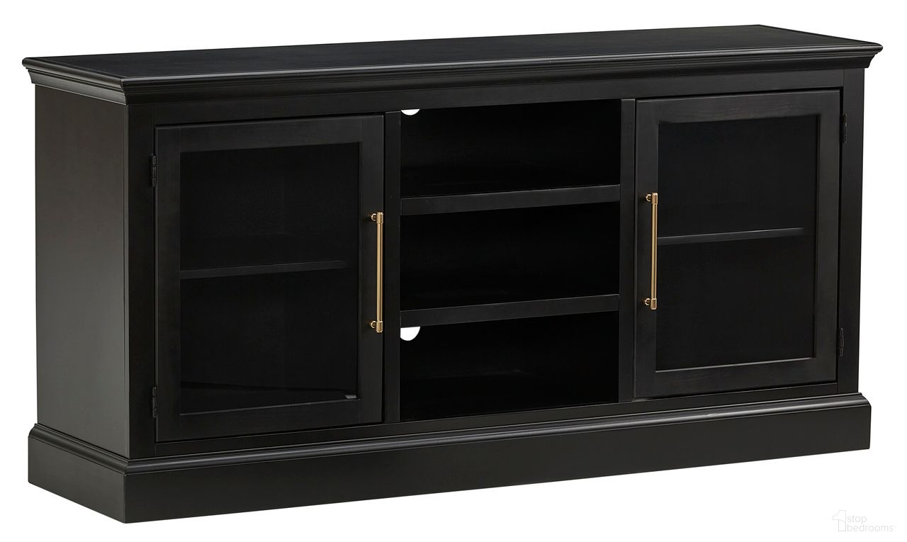 The appearance of Byron 66 Inch Console with 2 Doors In Black designed by Aspenhome in the traditional interior design. This black piece of furniture was selected by 1StopBedrooms from Byron Collection to add a touch of cosiness and style into your home. Sku: MBB1241-BLK. Material: Wood.