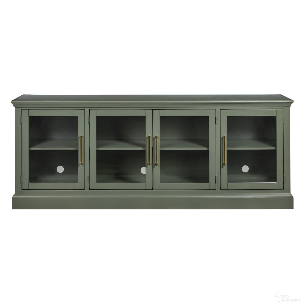 Byron 84 Inch Console with 4 Doors In Sage Green
