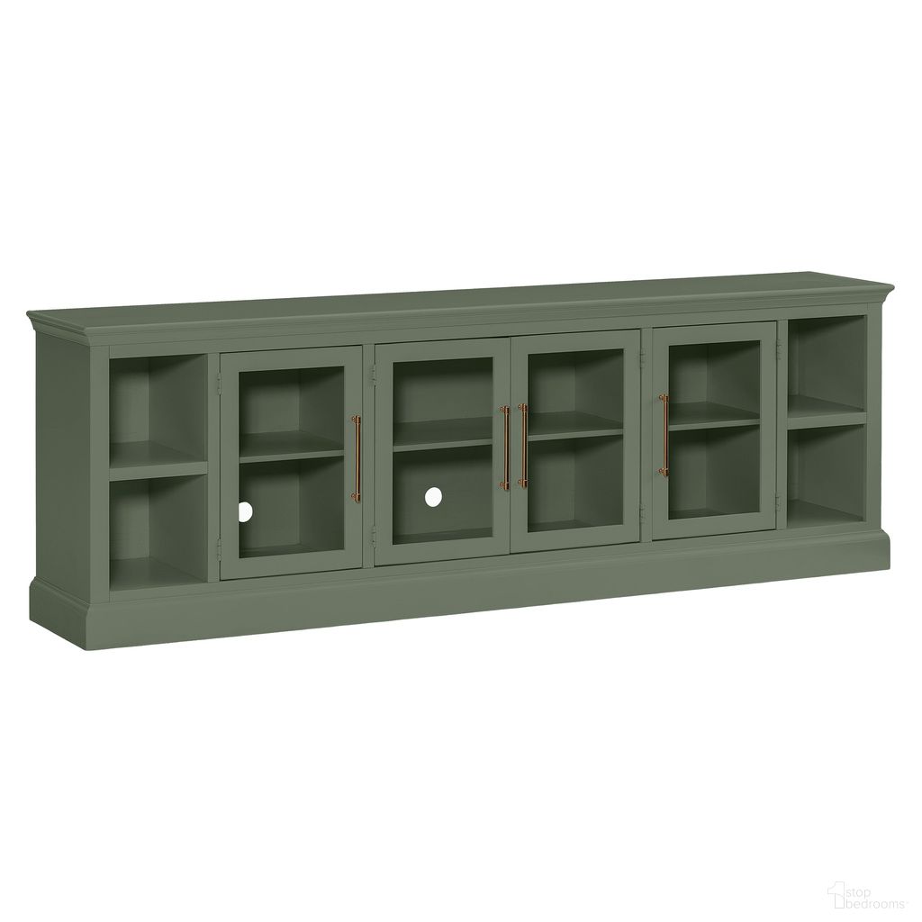 Byron 98 Inch Console with 4 Doors In Sage Green