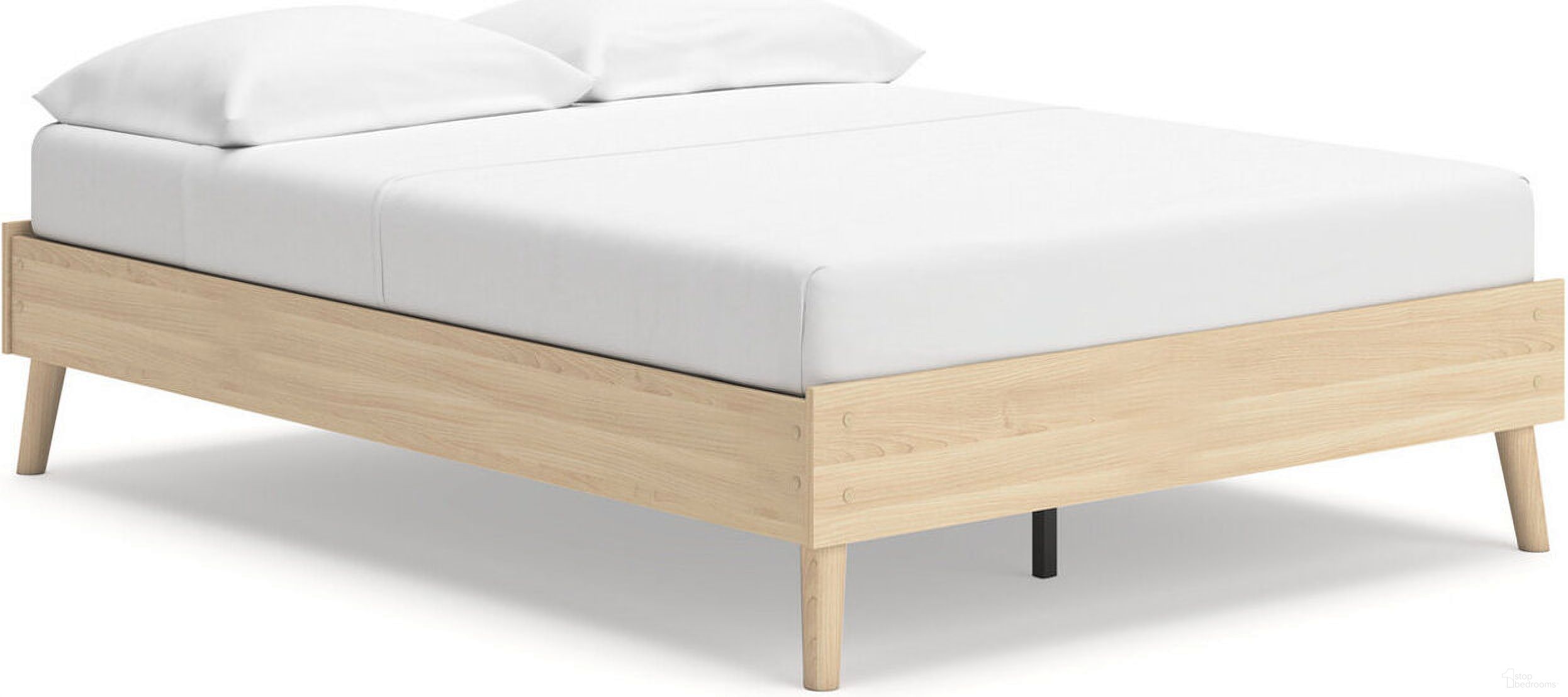 The appearance of Cabinella Full Platform Bed In Tan designed by Signature Design by Ashley in the transitional interior design. This tan piece of furniture was selected by 1StopBedrooms from Cabinella Collection to add a touch of cosiness and style into your home. Sku: EB2444-112. Bed Type: Platform Bed. Material: Wood. Bed Size: Full.