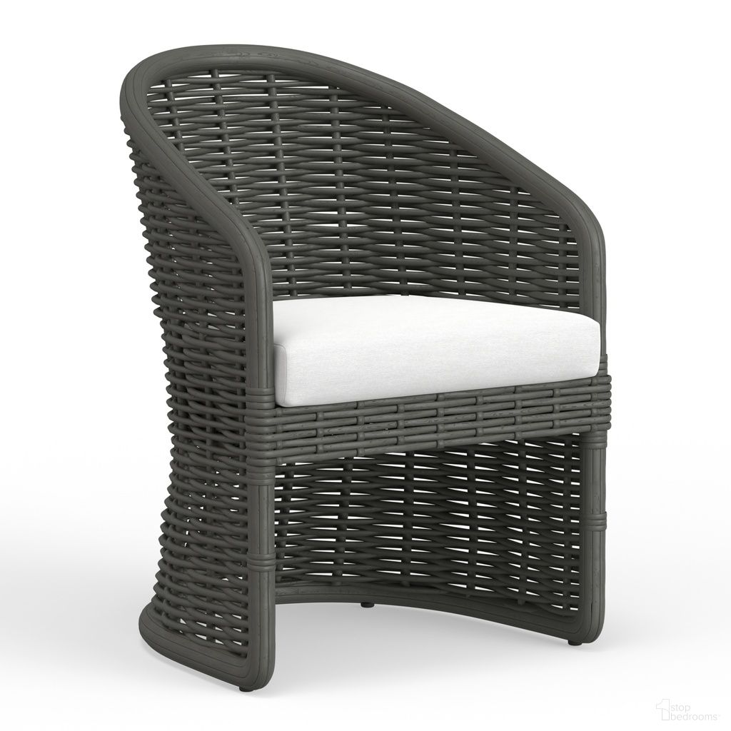 The appearance of Cabo Dining Chair in Soothe Pearl designed by Sunset West in the transitional interior design. This soothe pearl piece of furniture was selected by 1StopBedrooms from Cabo Collection to add a touch of cosiness and style into your home. Sku: SW8001-1-PRL-STKIT. Material: Resin Wicker.