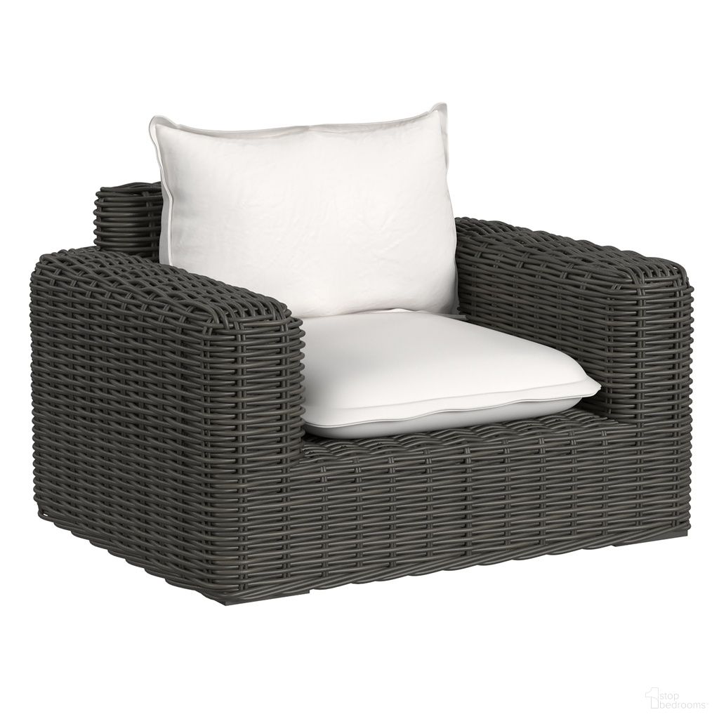 The appearance of Cabo Oversized Club Chair in Soothe Pearl designed by Sunset West in the transitional interior design. This soothe pearl piece of furniture was selected by 1StopBedrooms from Cabo Collection to add a touch of cosiness and style into your home. Sku: SW8001-21-5-PR-STKIT. Material: Resin Wicker.