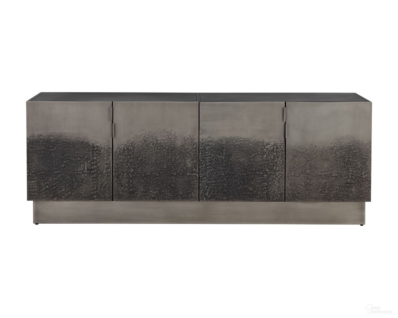 Caddo Sideboard In Black and Antique Nickel