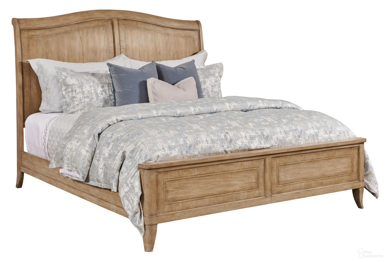 Cadence California King Sleigh Bed In Caramel