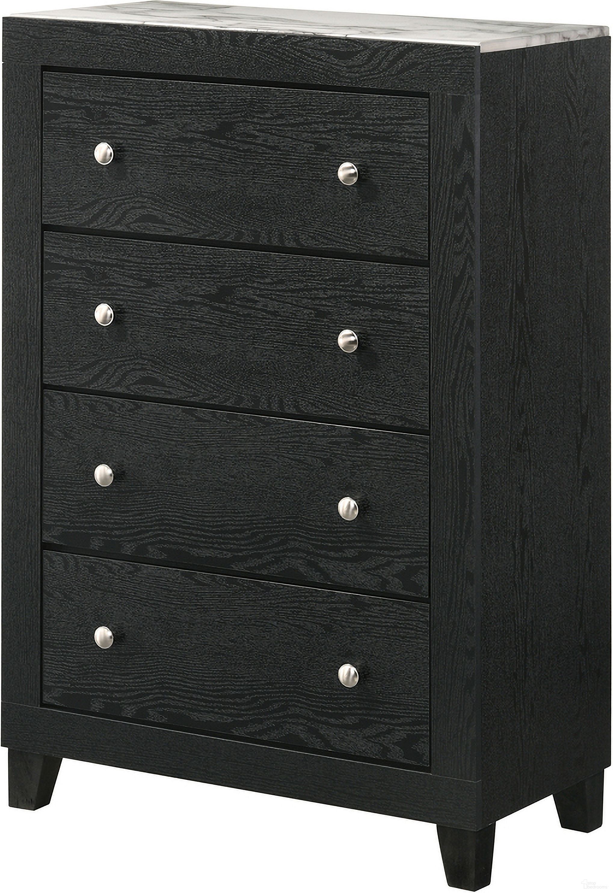 The appearance of Cadence Chest In Black designed by Crown Mark in the transitional interior design. This black piece of furniture was selected by 1StopBedrooms from Cadence Collection to add a touch of cosiness and style into your home. Sku: B4510-4. Material: MDF.