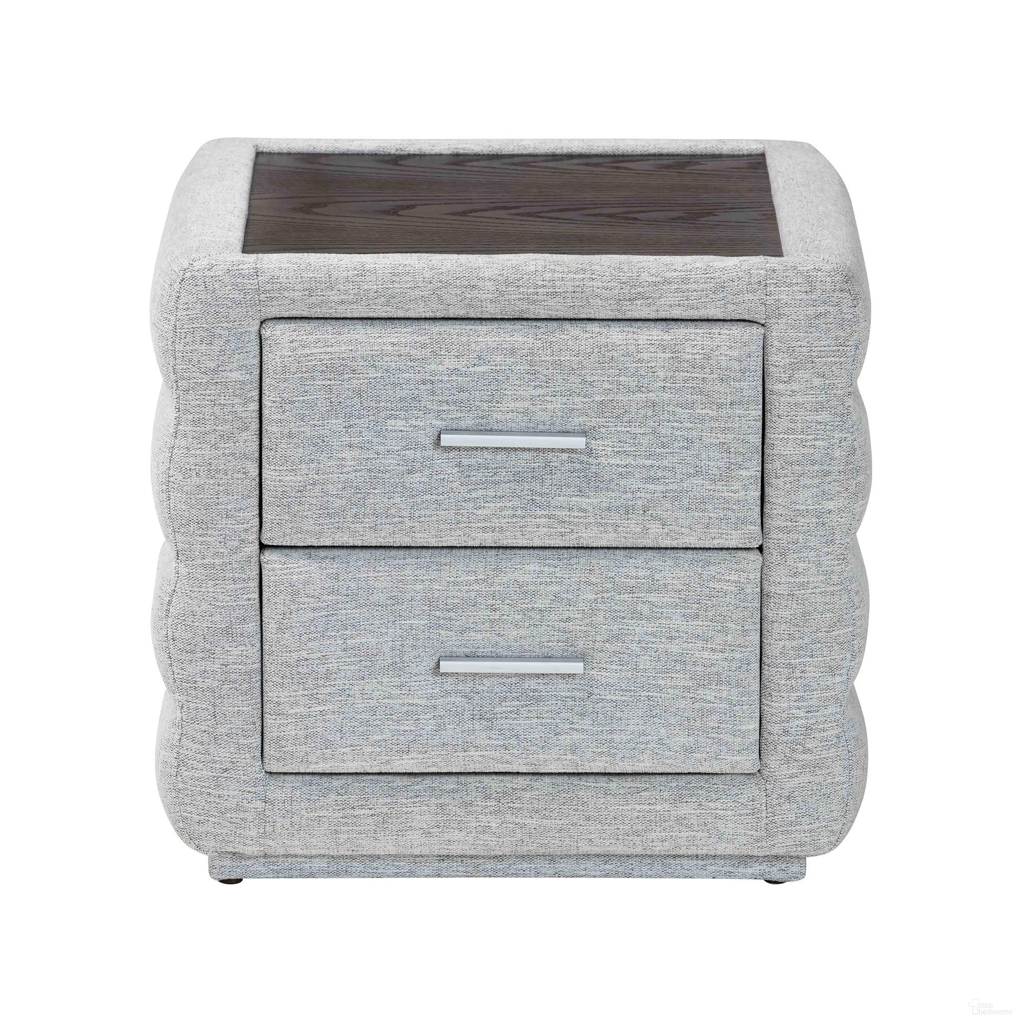 The appearance of Cadmus Channel-Tufted Fabric 2-Drawer Nightstand In Light Grey designed by Baxton Studio in the modern / contemporary interior design. This light grey piece of furniture was selected by 1StopBedrooms from Cadmus Collection to add a touch of cosiness and style into your home. Sku: BBT3224.11 A1-Light Grey-NS. Material: Polyester.