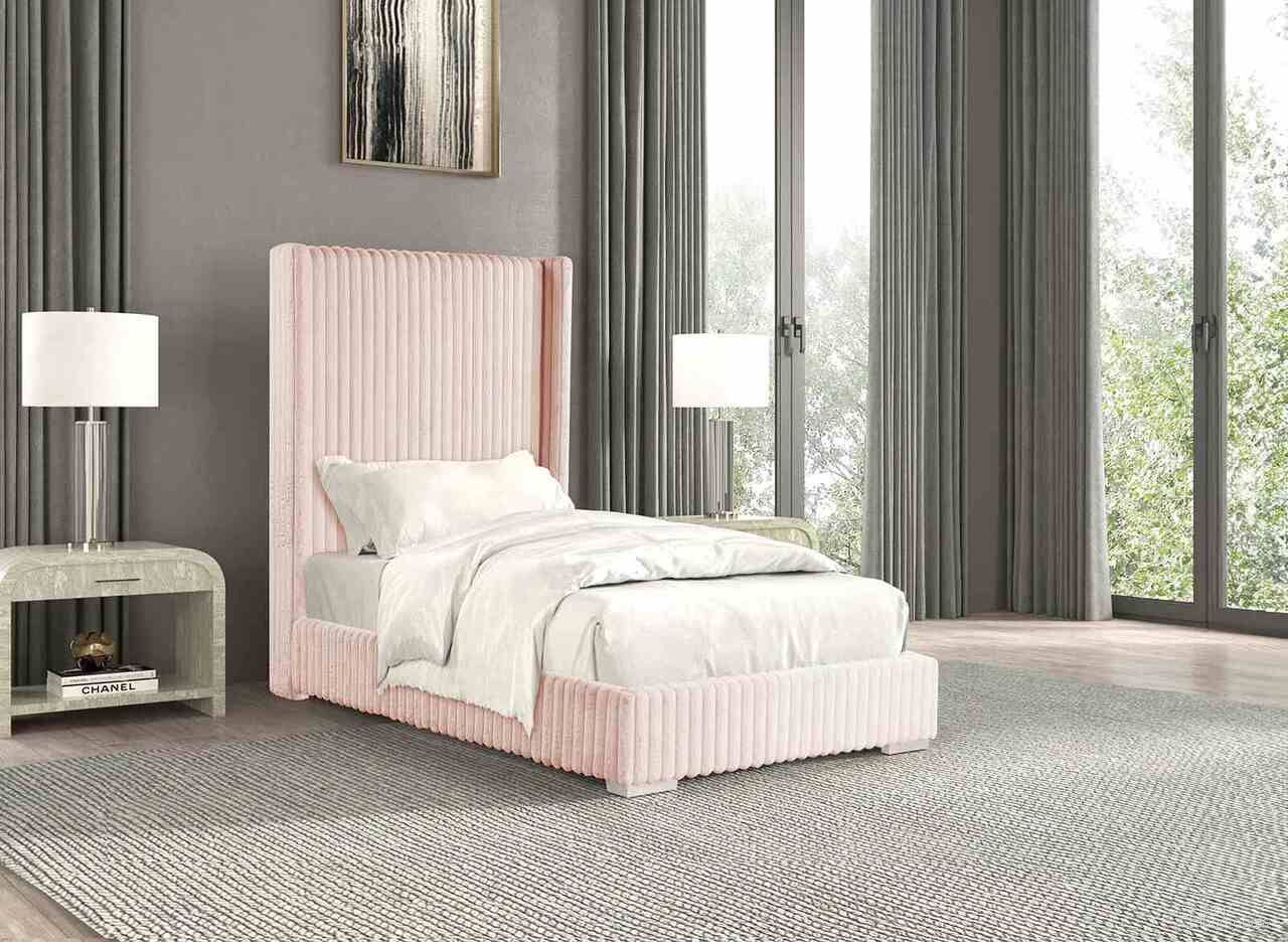 The appearance of Cadwell Full Bed In Pink designed by Furniture of America in the modern / contemporary interior design. This pink piece of furniture was selected by 1StopBedrooms from Cadwell Collection to add a touch of cosiness and style into your home. Sku: FM7120PK-F. Material: Wood. Bed Size: Full.