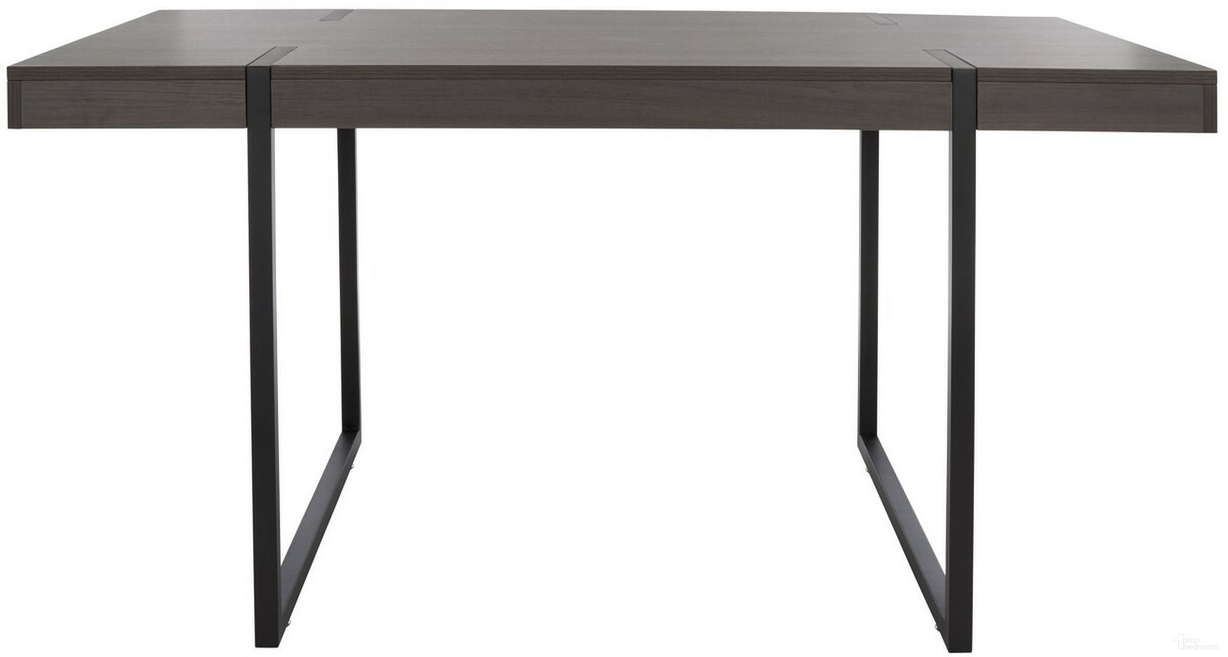 Cael Dining Table in Charcoal and Black