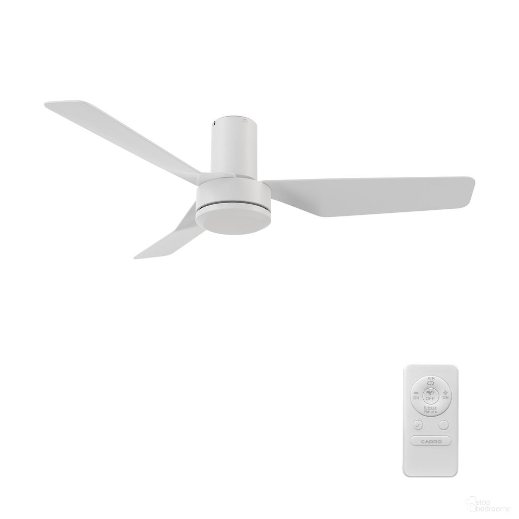 Caerus 44 Inch 3-Blade Ceiling Fan with Remote In White