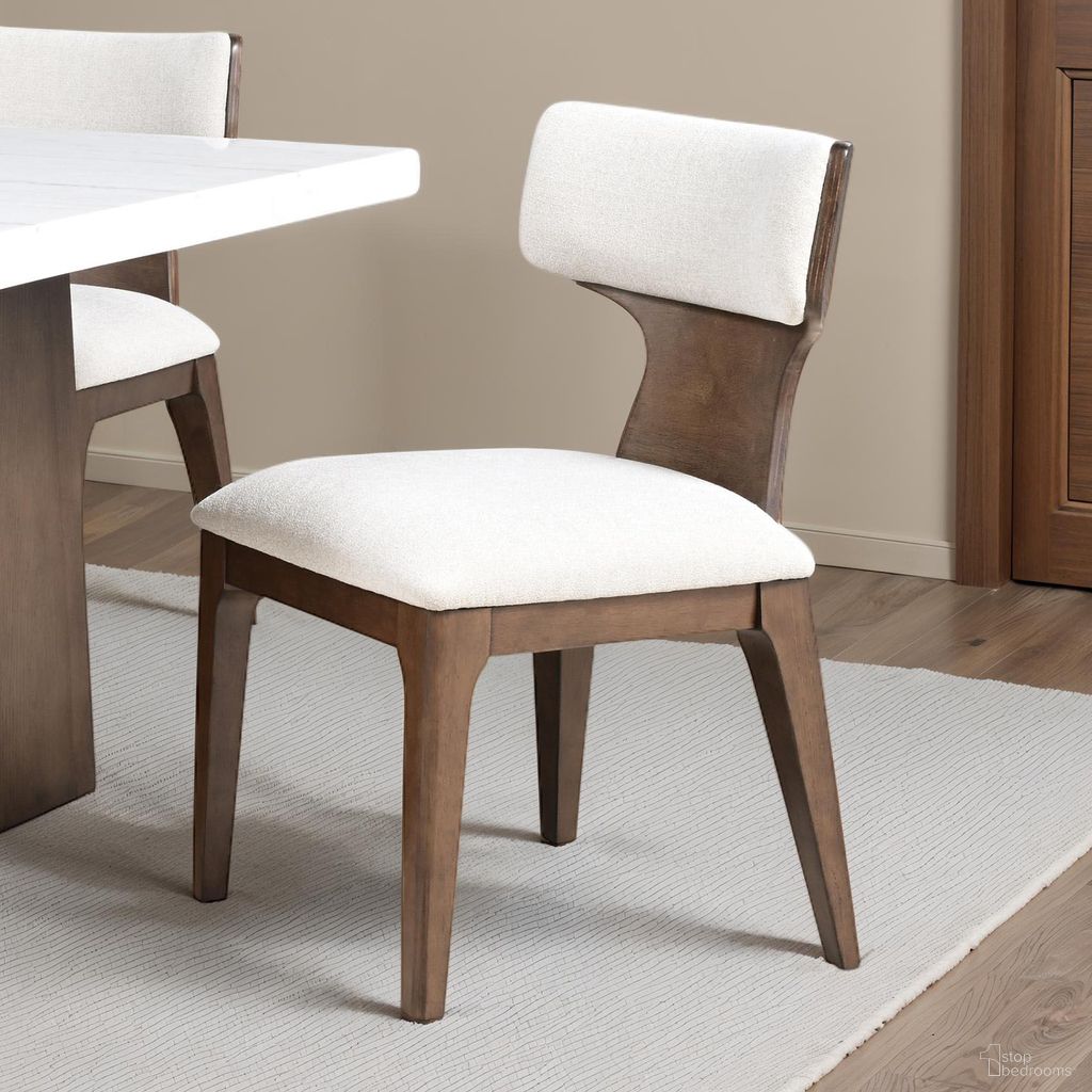 The appearance of Caerwys Side Chair Set of 2 In Brown designed by Furniture of America in the modern / contemporary interior design. This brown piece of furniture  was selected by 1StopBedrooms from Caerwys Collection to add a touch of cosiness and style into your home. Sku: FM34004BR-SC-2PK. Material: Rubberwood. Chair Type: Side Chair.