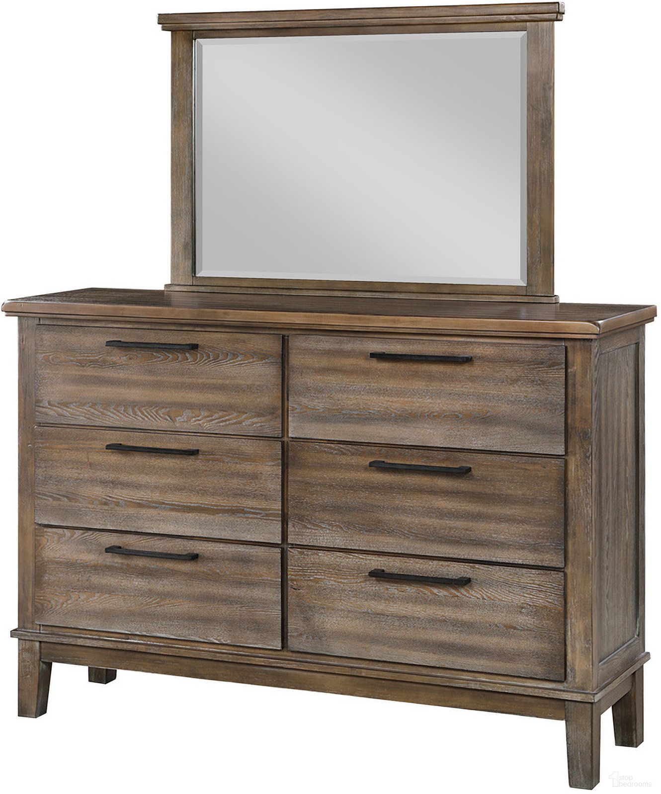 The appearance of Cagney Vintage Gray Mirror designed by New Classic in the transitional interior design. This gray piece of furniture was selected by 1StopBedrooms from Cagney Collection to add a touch of cosiness and style into your home. Sku: B594G-060. Material: Solid Wood.