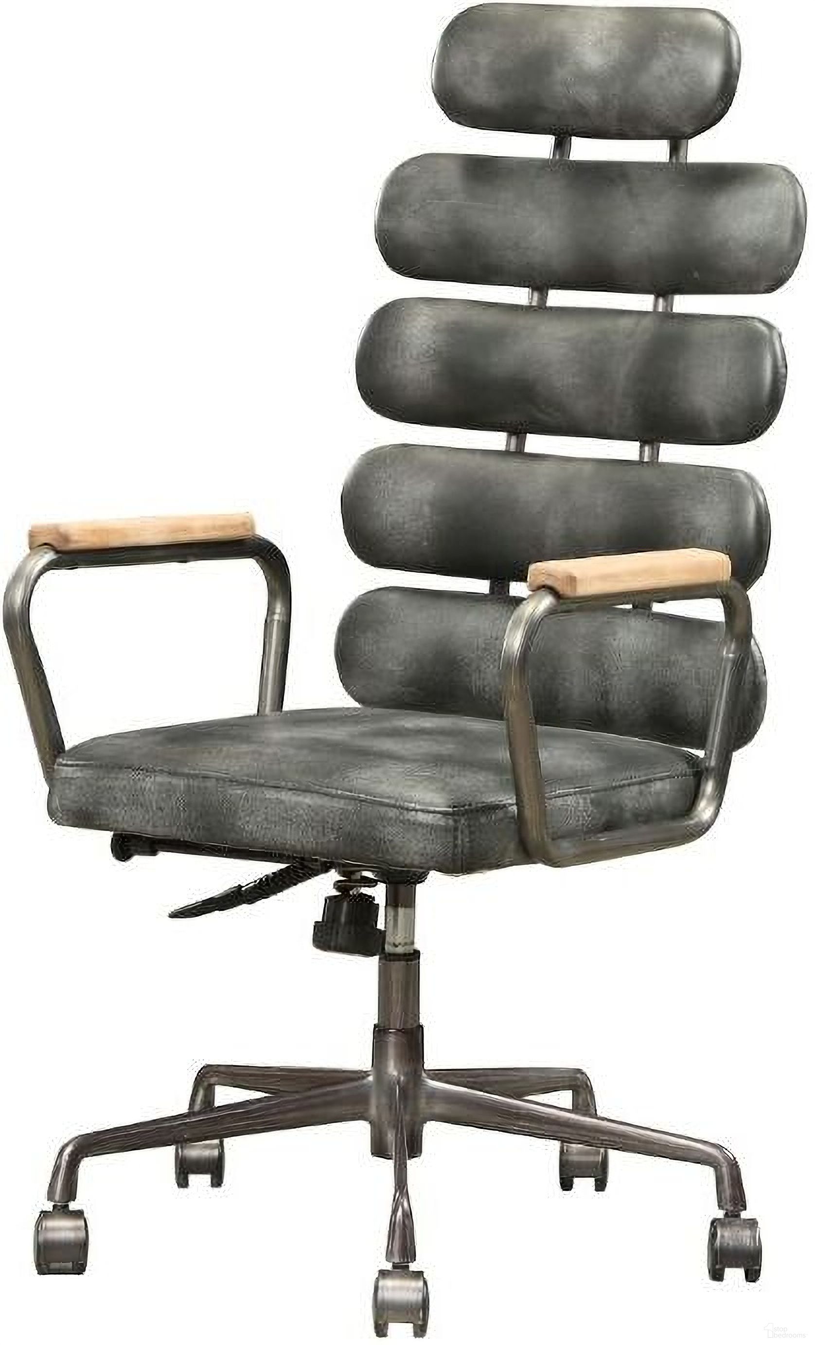 Calan Vintage Black Leather Executive Office Chair