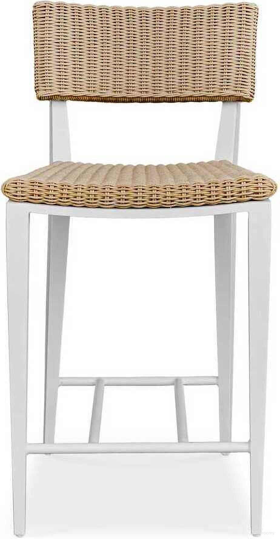 The appearance of Calbas Outdoor Counter Stool In White designed by Uttermost in the coastal interior design. This white piece of furniture was selected by 1StopBedrooms from Calbas Collection to add a touch of cosiness and style into your home. Sku: 50242. Material: Wicker.