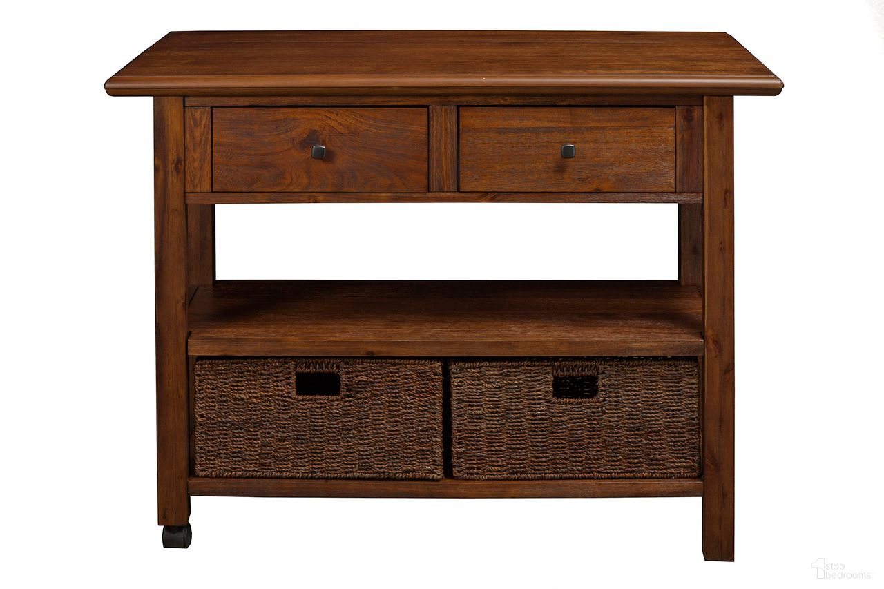 Caldwell Kitchen Cart In Antique Cappuccino