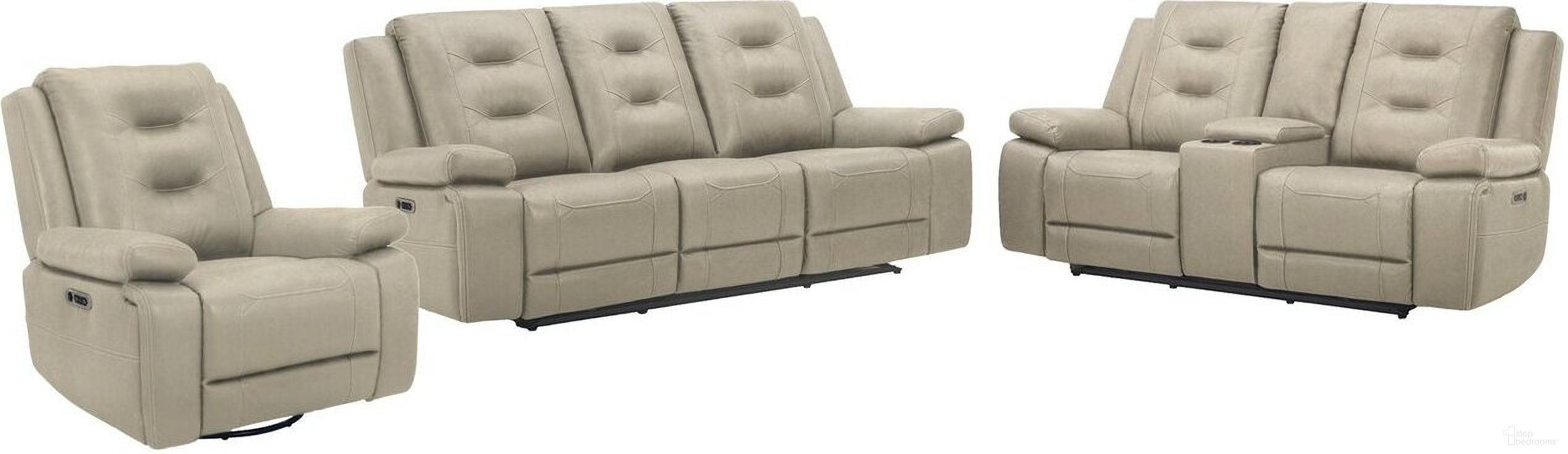 The appearance of Caldwell Power Reclining Living Room Set with Power Headrest In Tahoe Fog designed by Parker House in the modern / contemporary interior design. This tahoe fog piece of furniture was selected by 1StopBedrooms from Caldwell Collection to add a touch of cosiness and style into your home. Sku: MCAL#832PH-TAFG;MCAL#822CPH-TAFG. Material: Polyester.