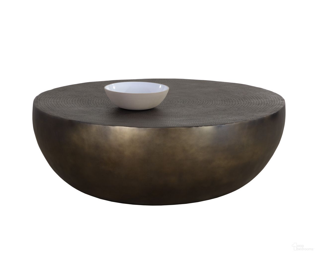 Cale Coffee Table In Antique Bronze and Gold