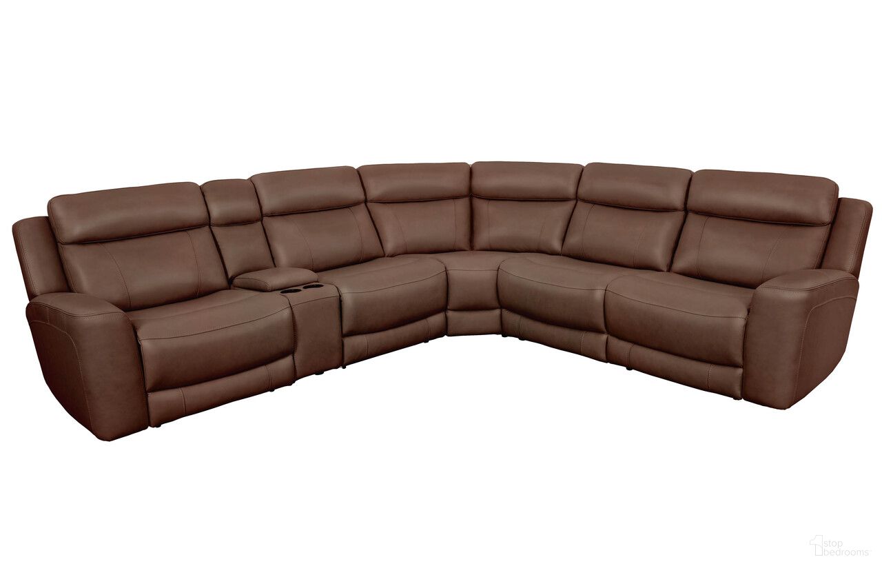 The appearance of Calgary 6-Piece Sectional In Autumn Umber designed by Parker House in the traditional interior design. This autumn umber piece of furniture was selected by 1StopBedrooms from Calgary Collection to add a touch of cosiness and style into your home. Sku: MCGR#811LPH-ATUB;MCGR#810PH-ATUB;MCGR#850-ATUB;MCGR#840-ATUB;MCGR#860-ATUB;MCGR#811RPH-ATUB. Material: Top Grain Leather. Layout: L-Shape.