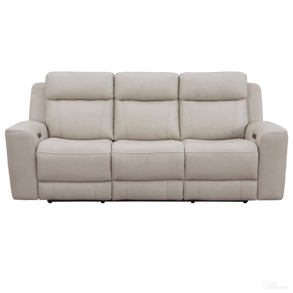The appearance of Calgary Power Sofa with Power Headrest In Stone designed by Parker House in the traditional interior design. This stone piece of furniture  was selected by 1StopBedrooms from Calgary Collection to add a touch of cosiness and style into your home. Sku: MCGR#832PH-STNE. Material: Top Grain Leather.