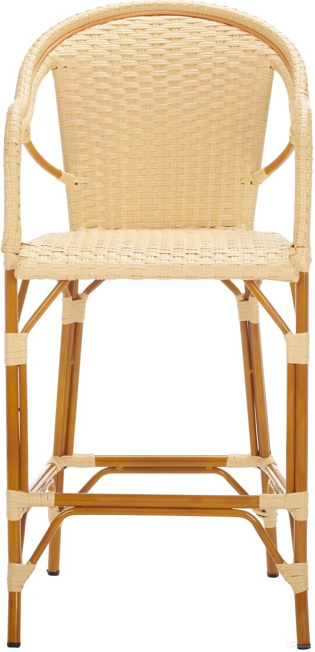 The appearance of California Bar Stool in Natural designed by Safavieh in the modern / contemporary interior design. This natural piece of furniture was selected by 1StopBedrooms from California Collection to add a touch of cosiness and style into your home. Sku: PAT7535A. Material: Aluminum.