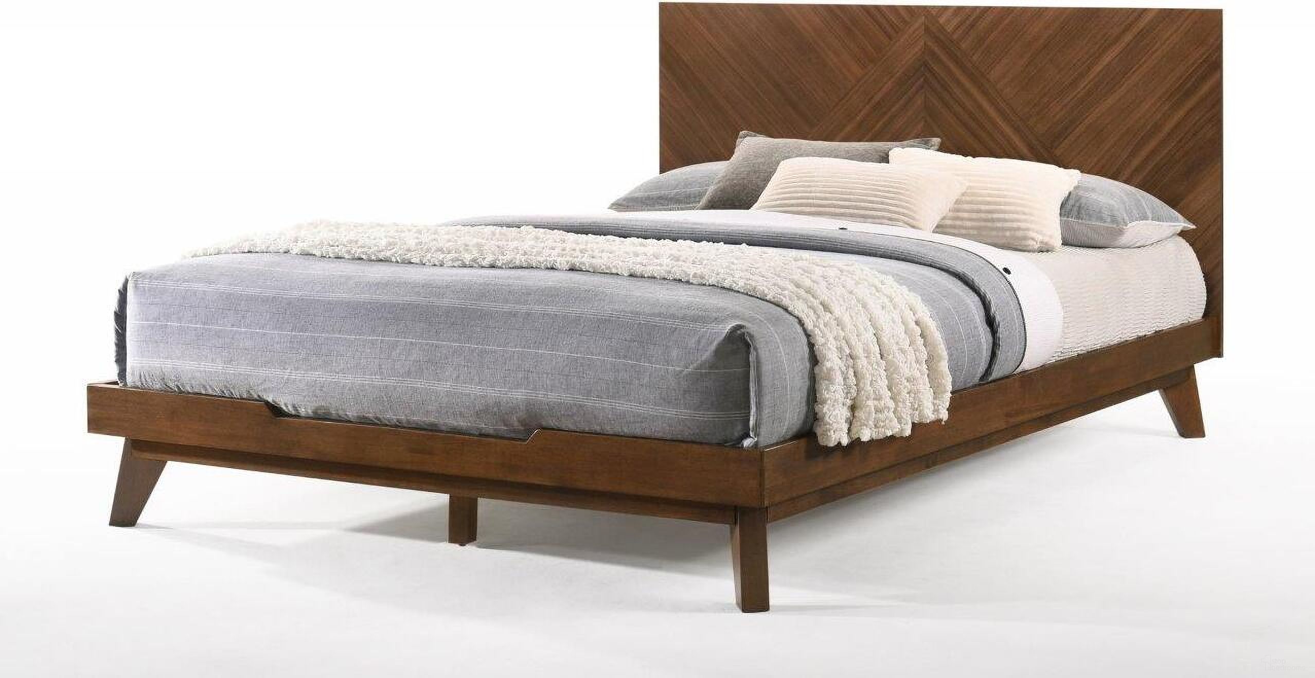 California King Nova Domus Soren Modern Walnut Bed