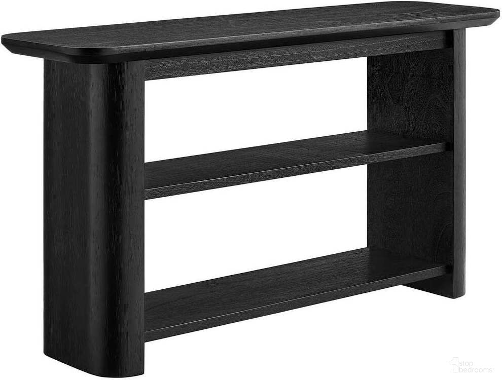 The appearance of Calix 57 Inch Console Table In Black designed by Modway in the modern / contemporary interior design. This black piece of furniture was selected by 1StopBedrooms from Calix Collection to add a touch of cosiness and style into your home. Sku: EEI-6849-BLK. Material: Wood.