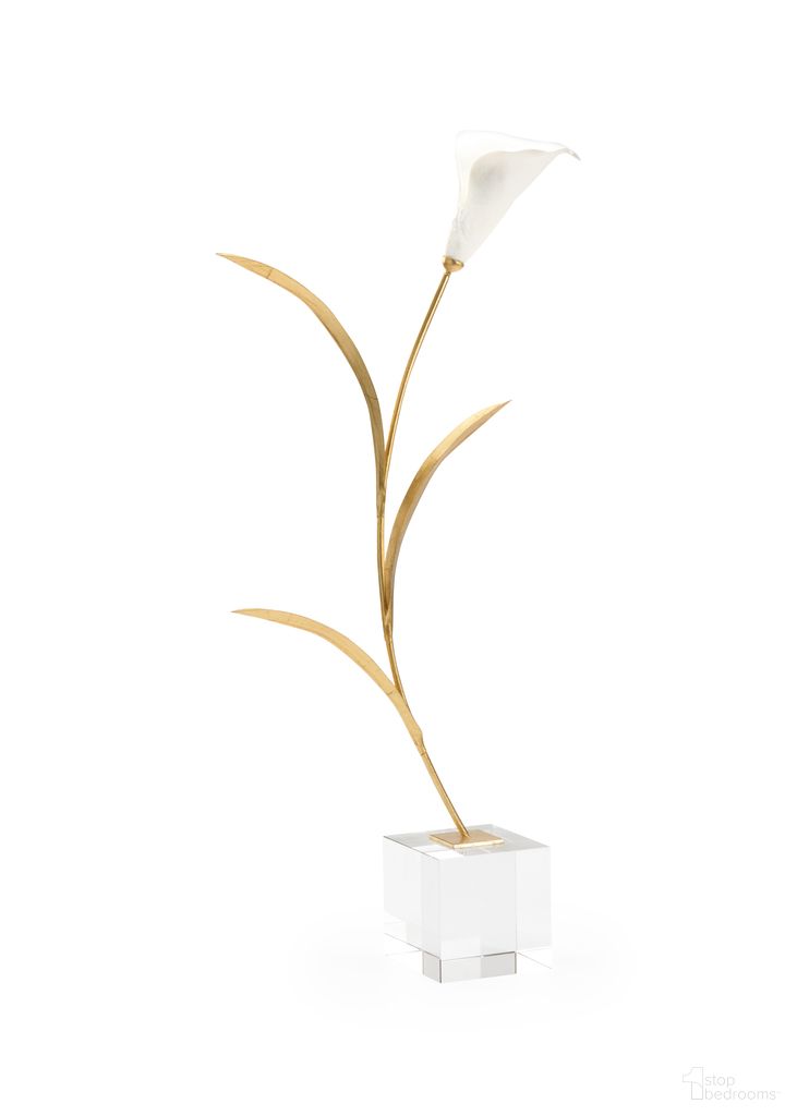 The appearance of Calla Lily On Stand In Cream and Gold designed by Chelsea House in the modern / contemporary interior design. This cream/gold piece of furniture  was selected by 1StopBedrooms from Claire Bell Collection to add a touch of cosiness and style into your home. Sku: 385221. Material: Ceramic.