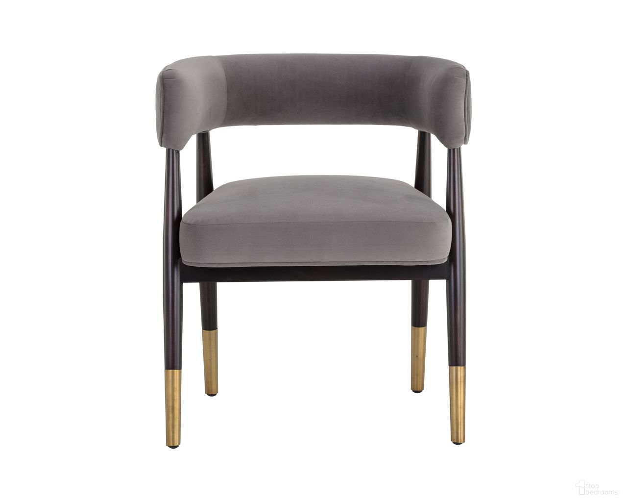 Callem Dining Armchair In Antonio Charcoal