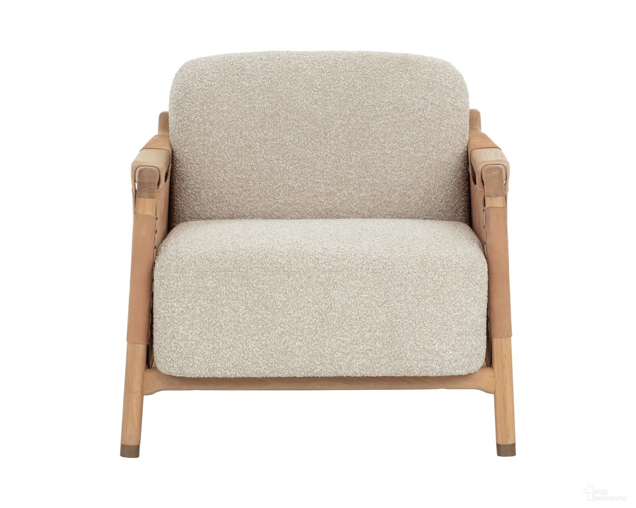 Calloway Lounge Chair In Santa Cruz Oatmeal and Nubuck Tan
