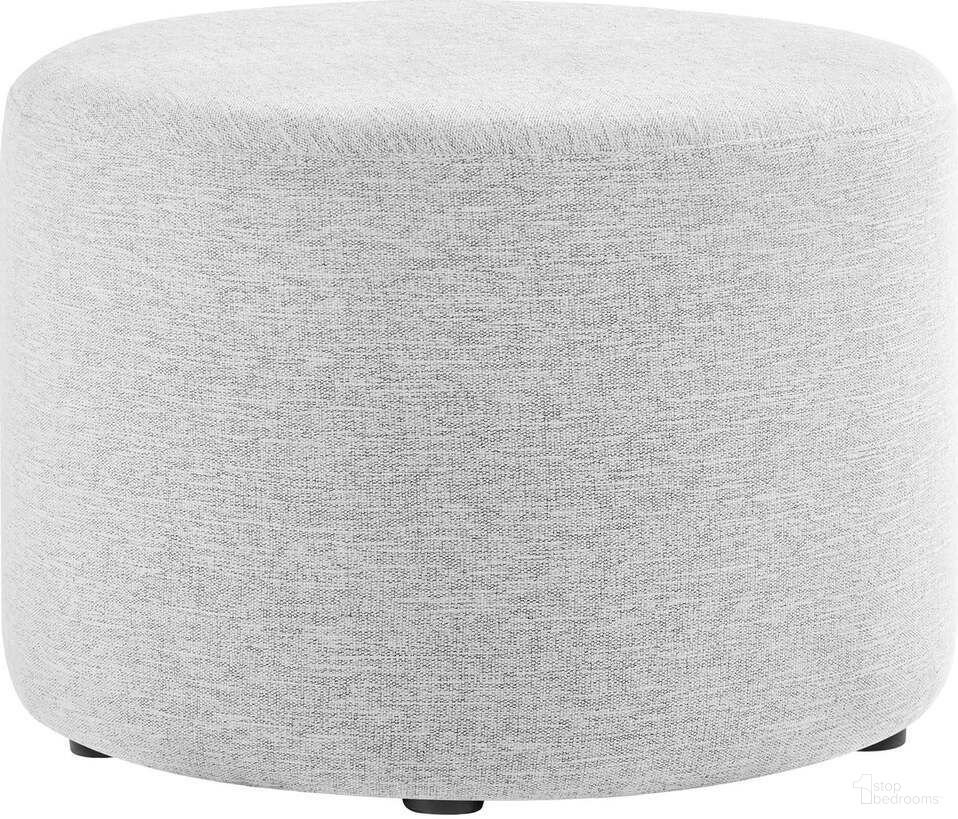 The appearance of Callum 23 Inch Woven Heathered Fabric Upholstered Large Round Ottoman In Light Gray designed by Modway in the modern / contemporary interior design. This light gray piece of furniture was selected by 1StopBedrooms from Callum Collection to add a touch of cosiness and style into your home. Sku: EEI-6645-HLG. Material: Plywood.