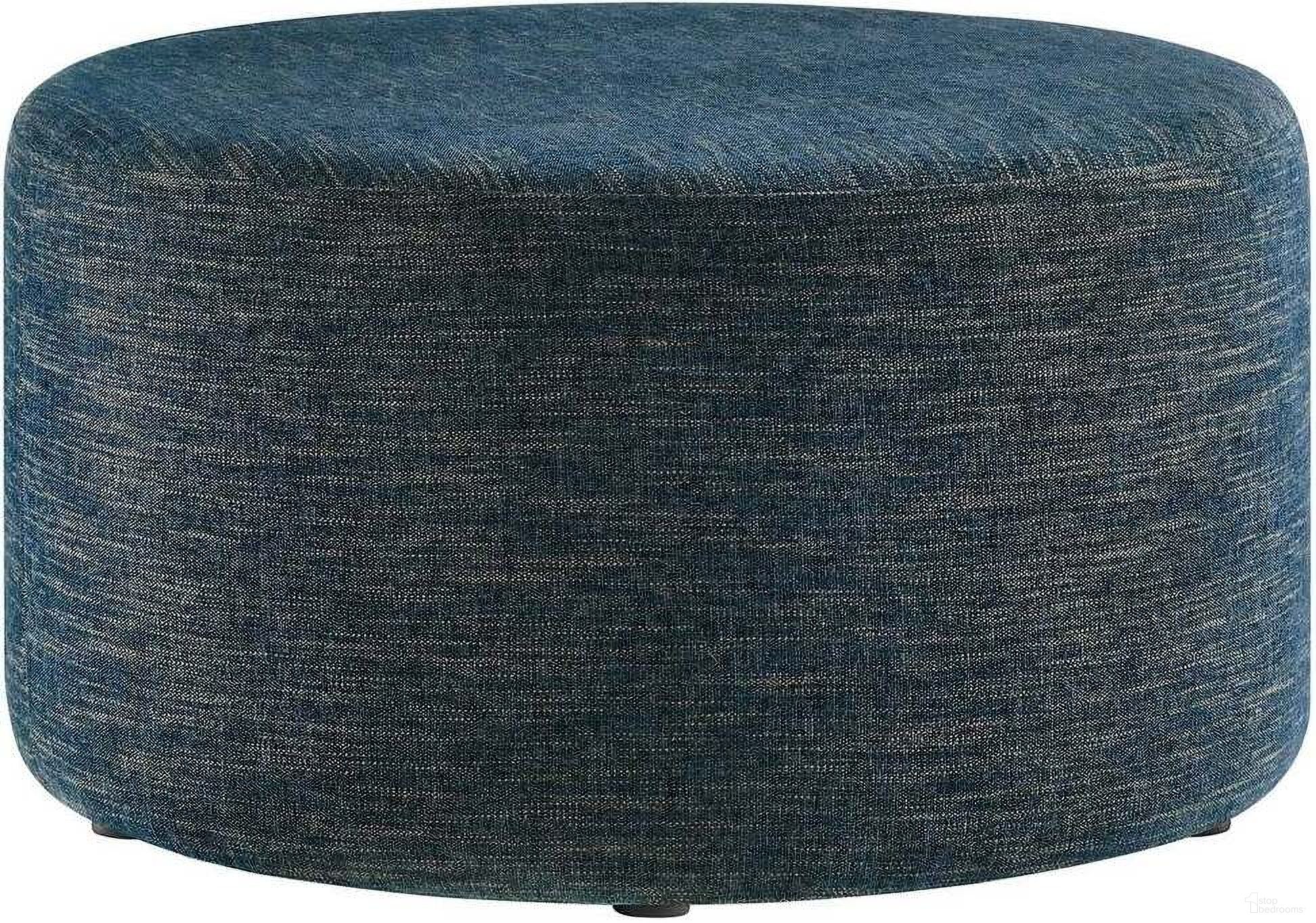The appearance of Callum 29 Inch Woven Heathered Fabric Upholstered Large Round Ottoman In Azure designed by Modway in the modern / contemporary interior design. This azure piece of furniture was selected by 1StopBedrooms from Callum Collection to add a touch of cosiness and style into your home. Sku: EEI-6647-HEA. Material: Plywood.