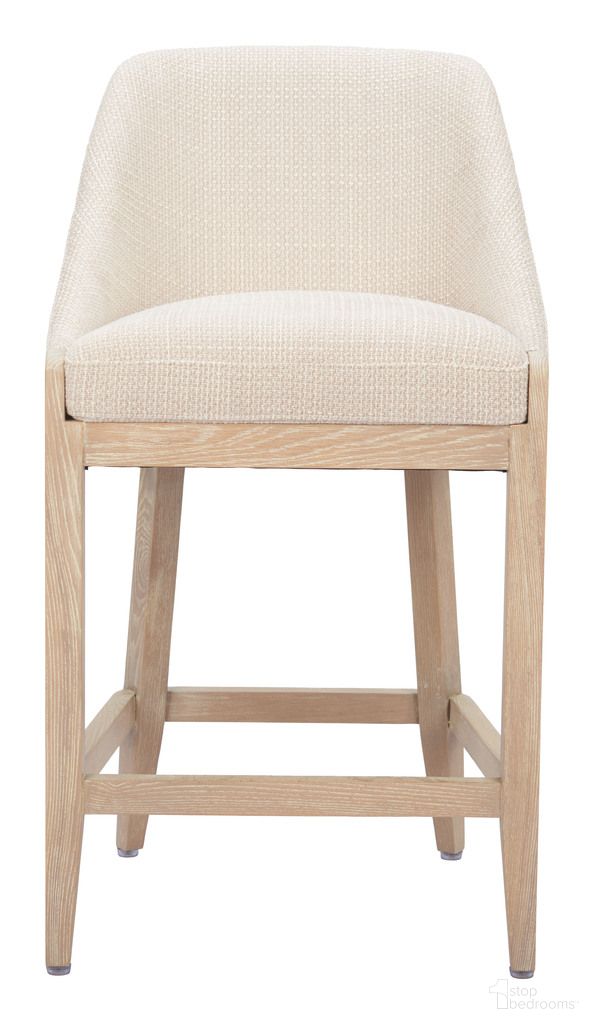 Calmo Counter Stool In Beige