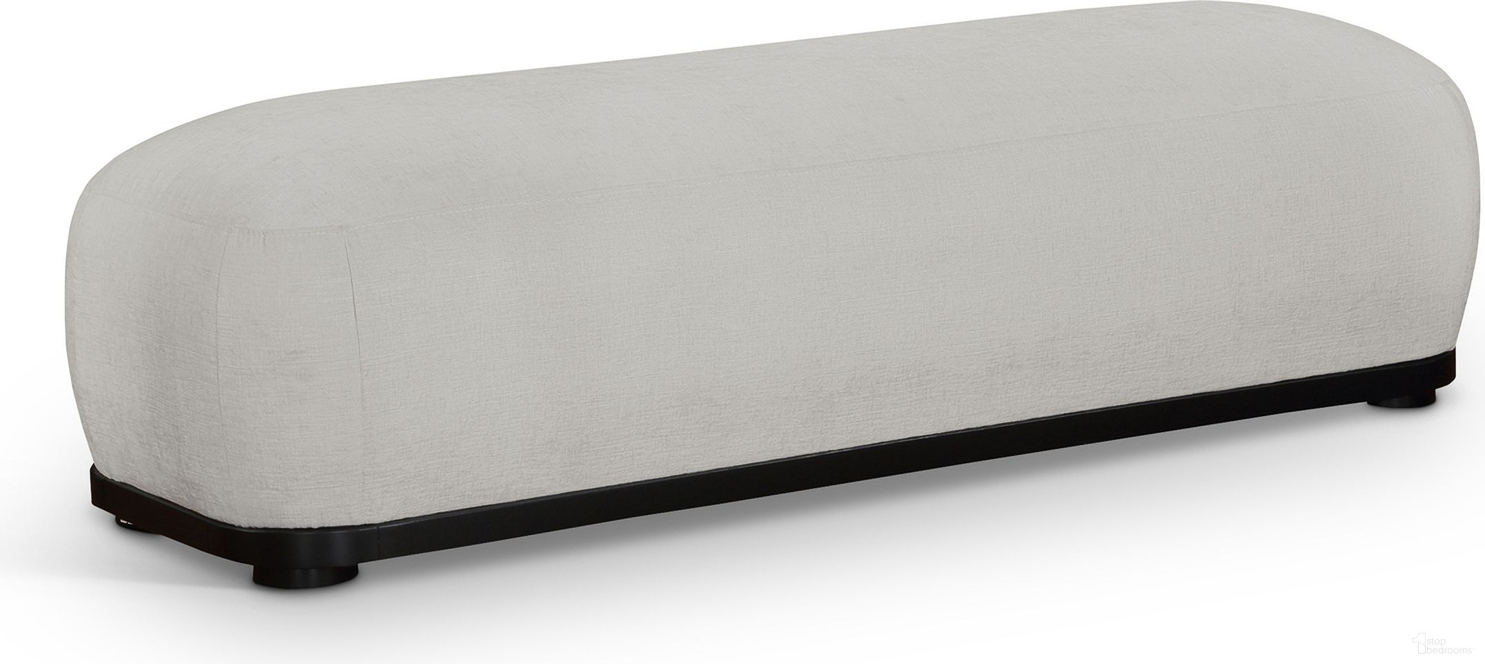The appearance of Calum Chenille Fabric Bench In Grey designed by Meridian in the transitional interior design. This grey chenille piece of furniture was selected by 1StopBedrooms from Calum Collection to add a touch of cosiness and style into your home. Sku: 22088Grey. Material: Chenille.