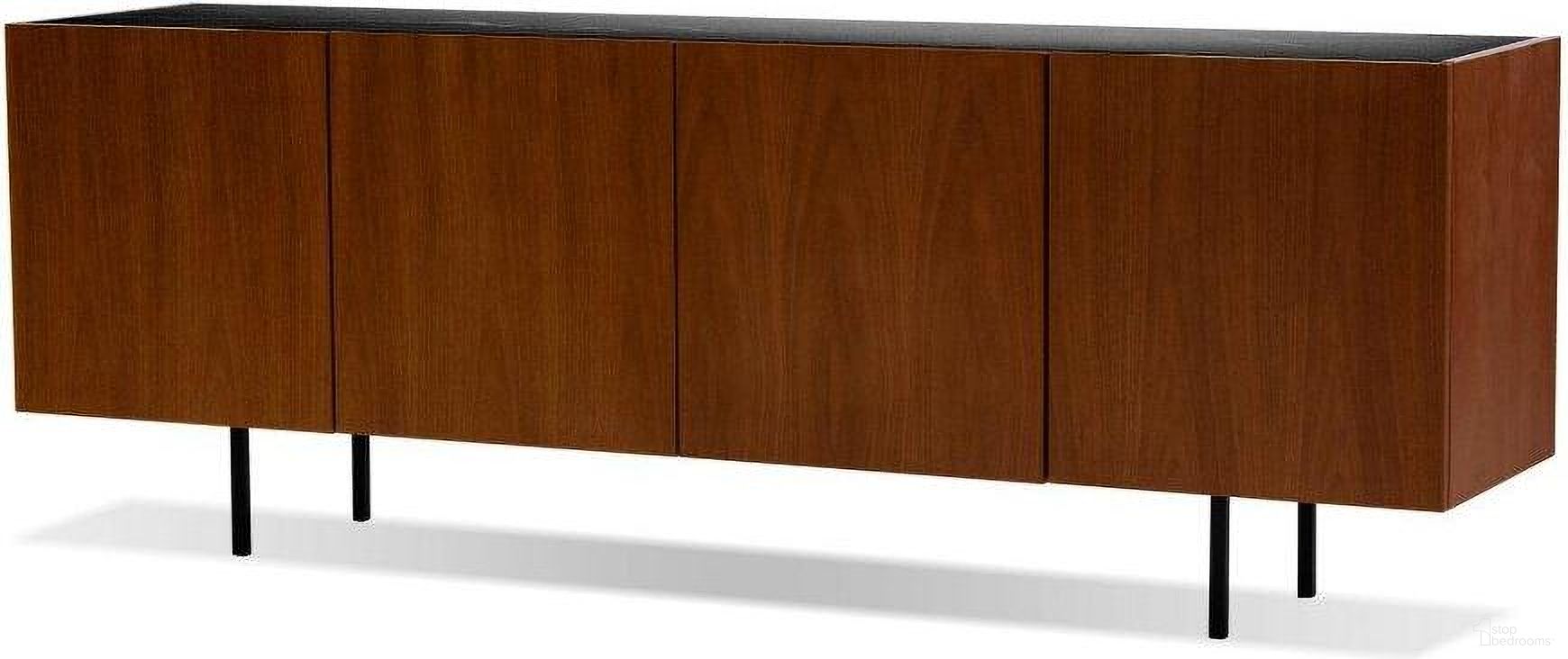 The appearance of Calvin Black Marble Top With Walnut Doors Buffet designed by Mobital in the modern / contemporary interior design. This black walnut piece of furniture  was selected by 1StopBedrooms from Calvin Collection to add a touch of cosiness and style into your home. Sku: DBU-CALV-MBLA-WALNU. Material: Marble.