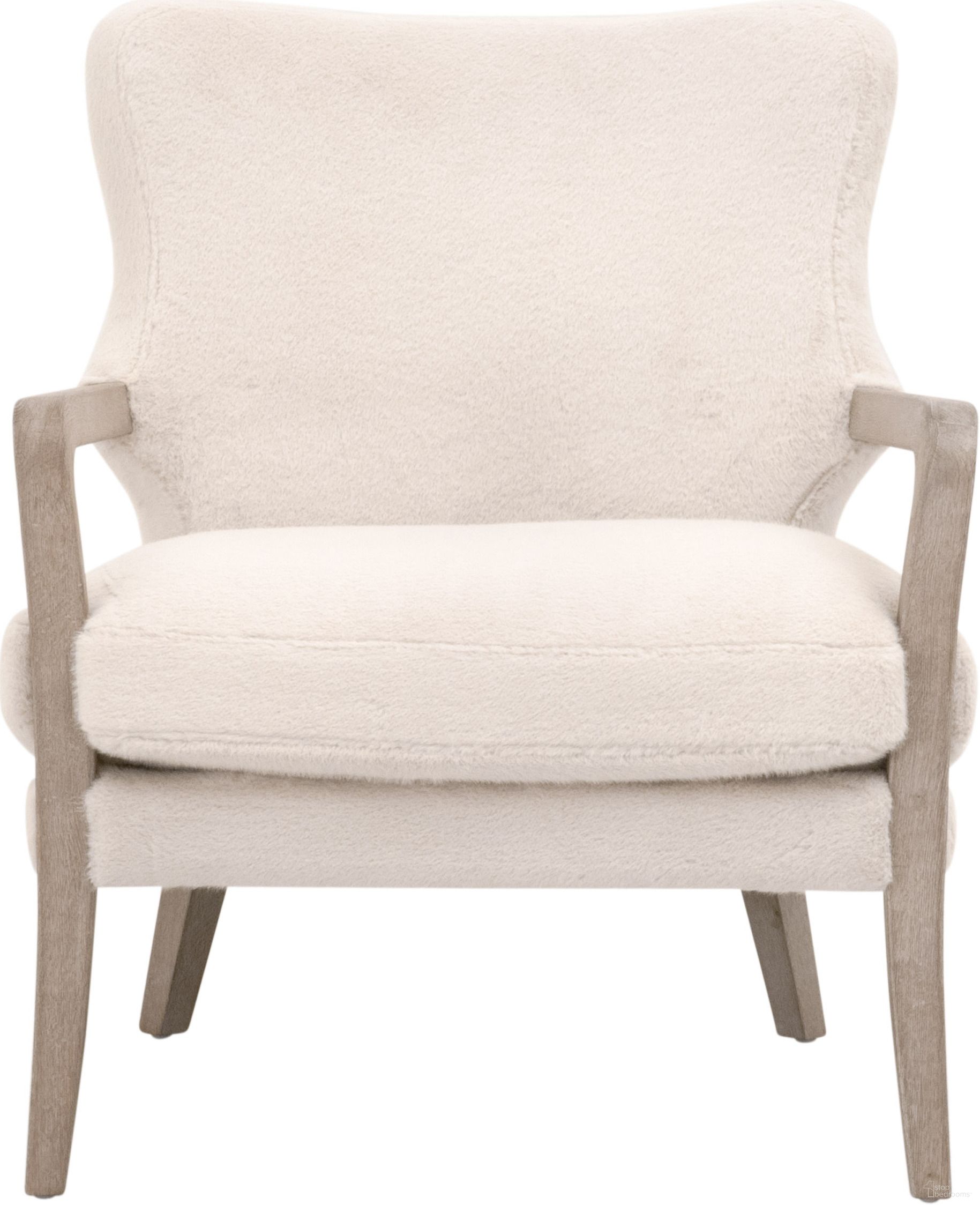 The appearance of Calvin Club Chair In Varley Cream and Natural Gray designed by Essentials For Living in the transitional interior design. This cream/natural gray piece of furniture was selected by 1StopBedrooms from Stitch & Hand Collection to add a touch of cosiness and style into your home. Sku: 6645.VCRM/NG. Material: Solid Oak.